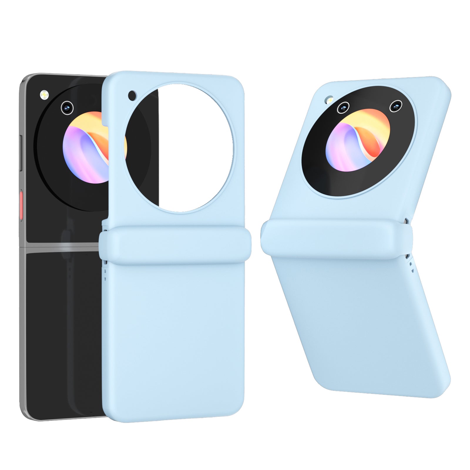 For ZTE nubia Flip 5G Case Hinge Shockproof Protection Hard PC Phone Cover