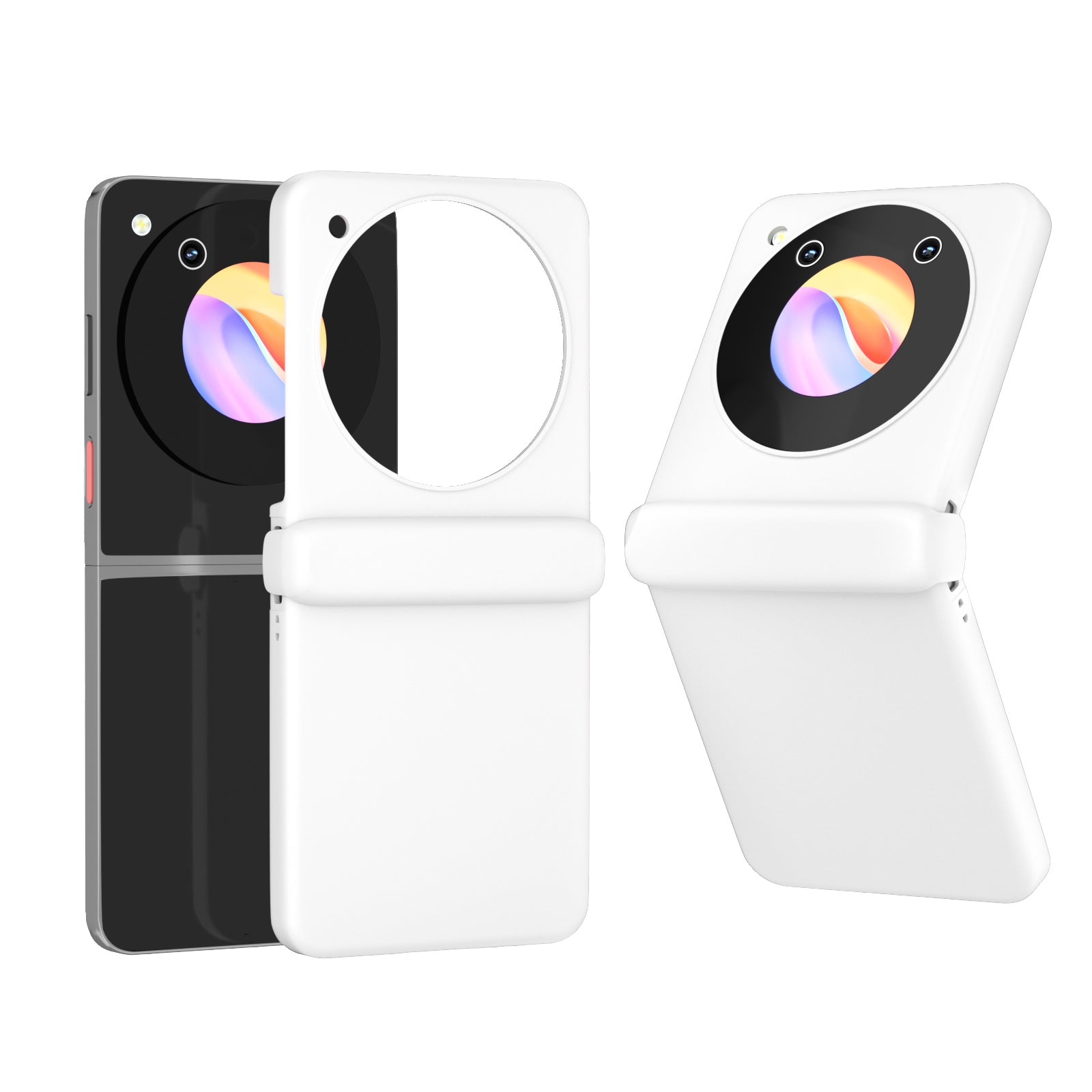 For ZTE nubia Flip 5G Case Hinge Shockproof Protection Hard PC Phone Cover