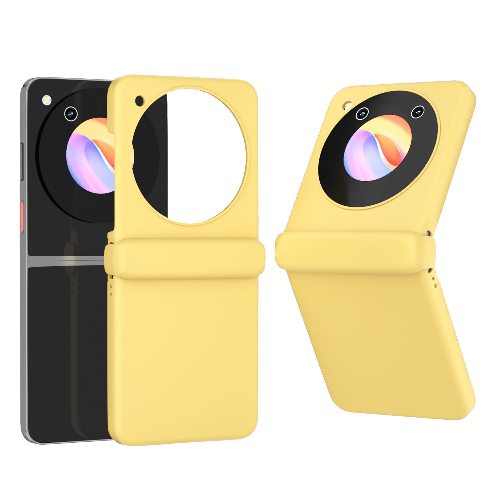 For ZTE nubia Flip 5G Case Hinge Shockproof Protection Hard PC Phone Cover