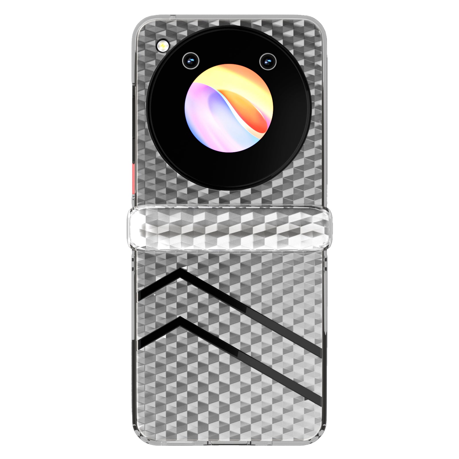 For ZTE nubia Flip 5G Case Hinge Protection Transparent PC Matte Phone Cover