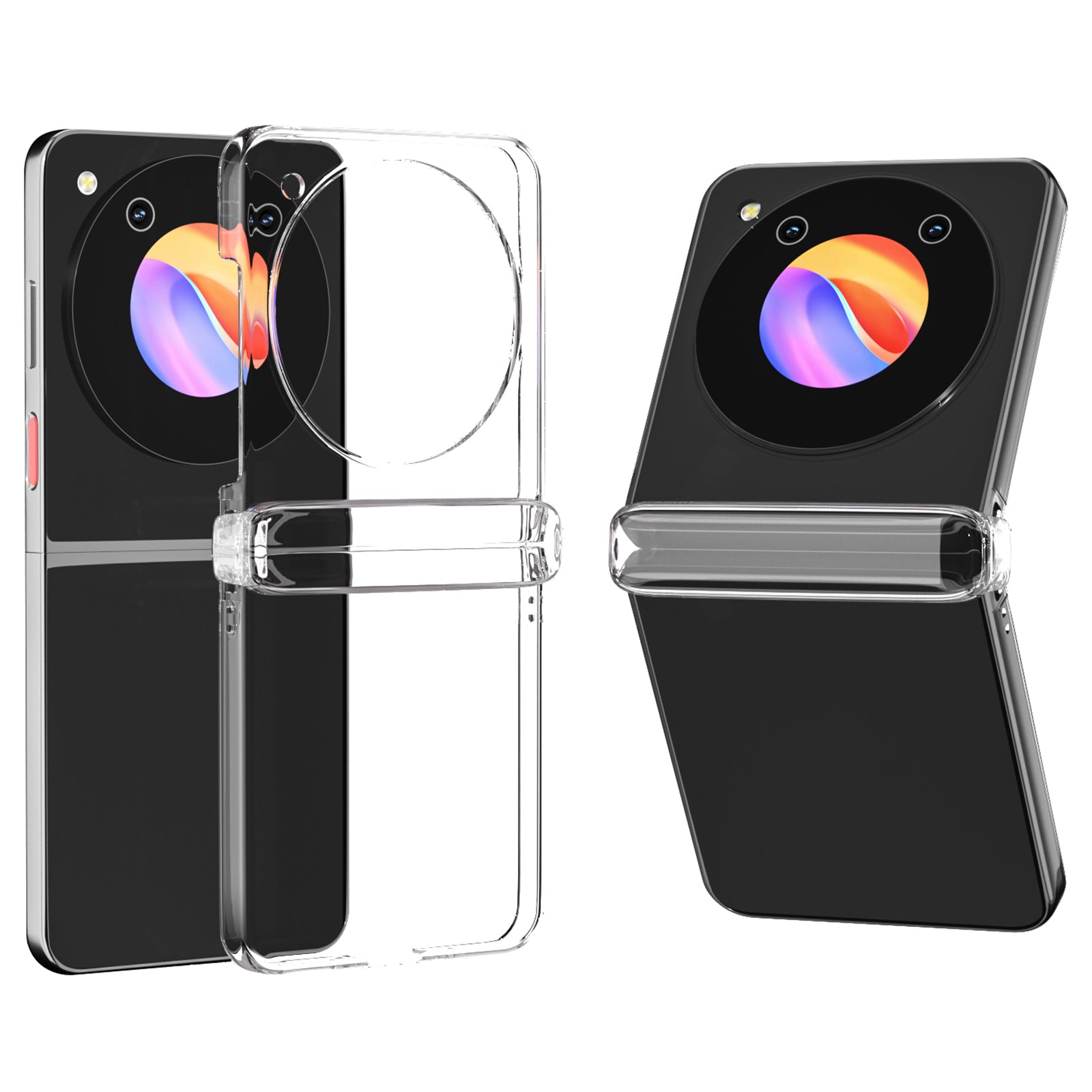 For ZTE nubia Flip 5G Case Hard PC Anti-scratch Transparent Phone Cover
