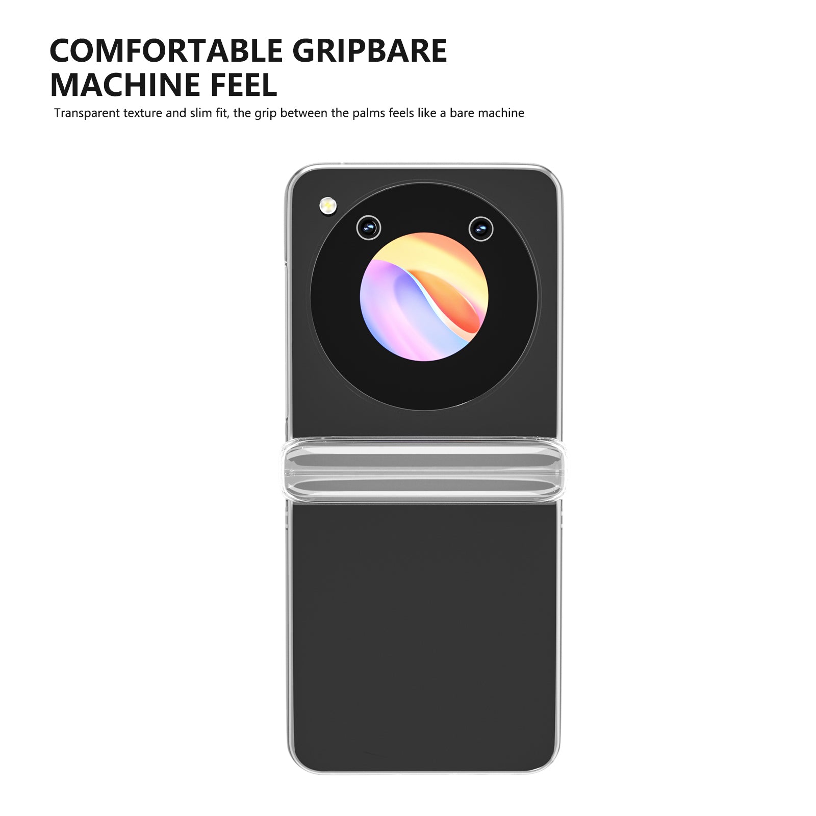 For ZTE nubia Flip 5G Case Hard PC Anti-scratch Transparent Phone Cover