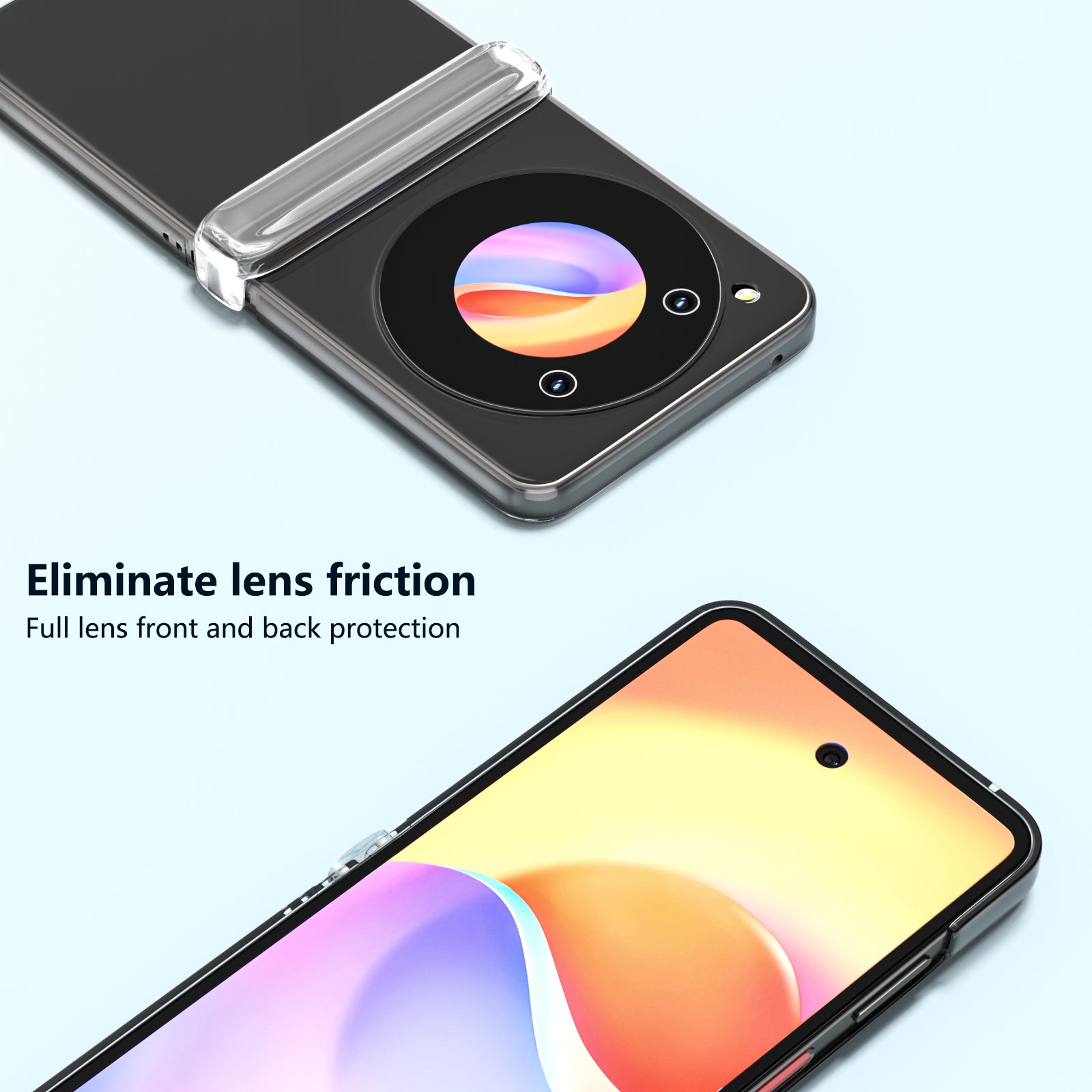 For ZTE nubia Flip 5G Case Hard PC Anti-scratch Transparent Phone Cover