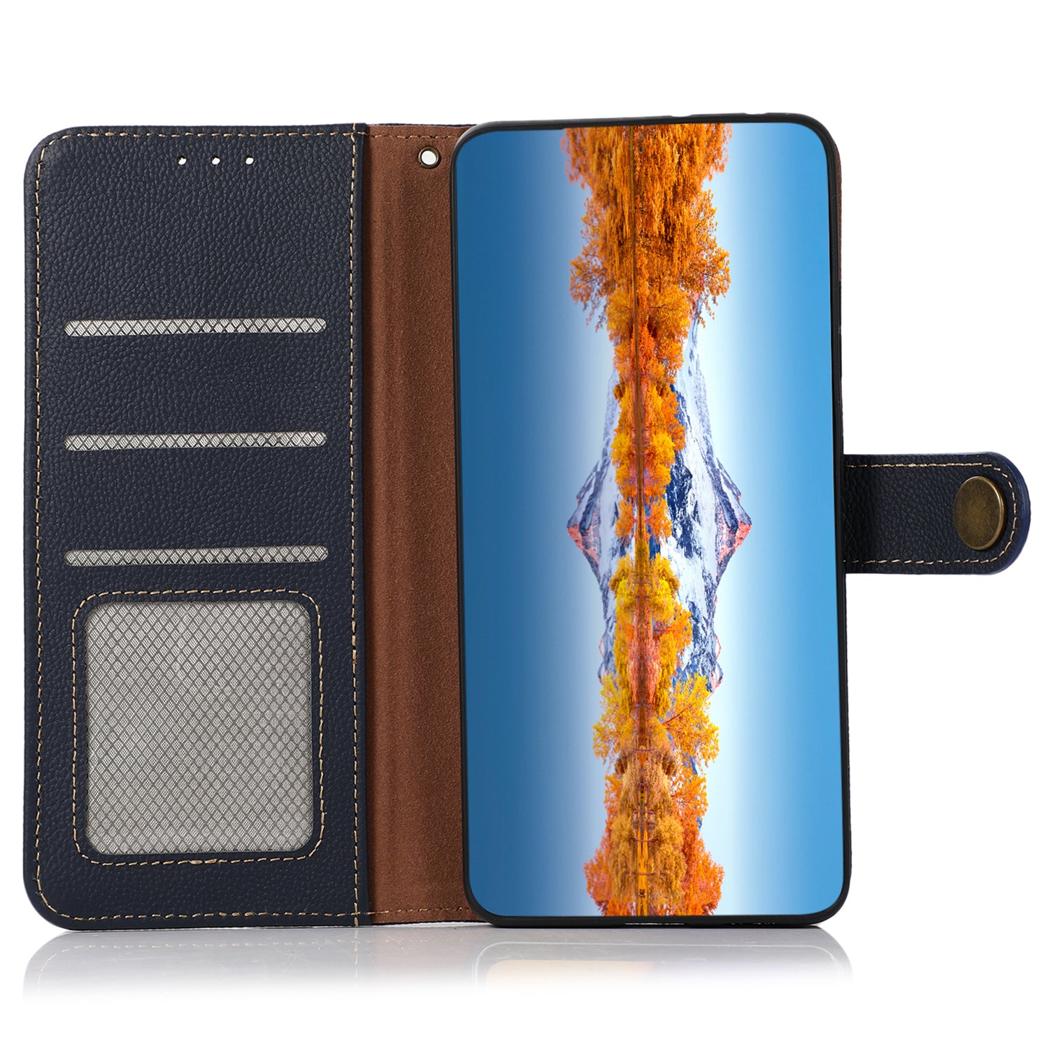 KHAZNEH For Google Pixel 9 Case RFID Blocking Anti-drop TPU+Genuine Cow Leather Phone Cover