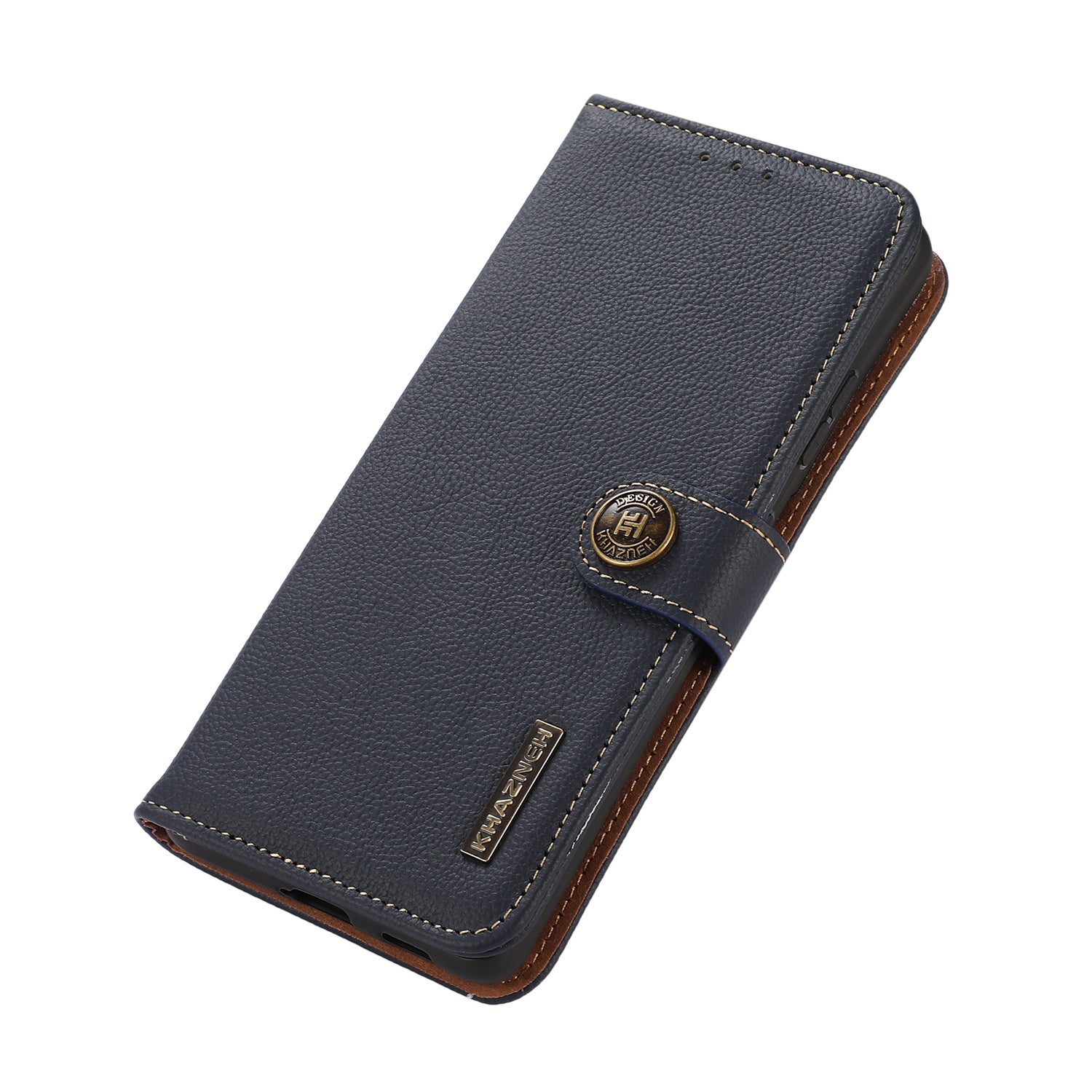 KHAZNEH For Google Pixel 9 Case RFID Blocking Anti-drop TPU+Genuine Cow Leather Phone Cover