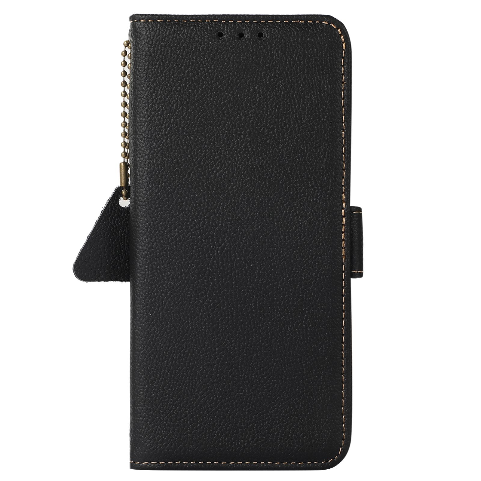TJ For Google Pixel 9 Pro RFID Blocking Case Genuine Cow Leather Flip Phone Cover