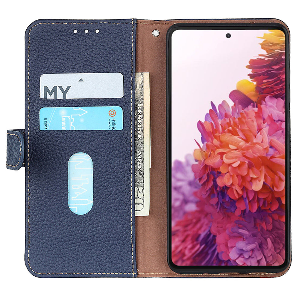 KHAZNEH For Google Pixel 9 Pro Case Litchi Texture Genuine Cow Leather Phone Cover