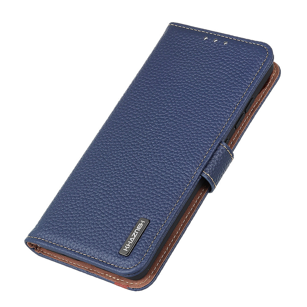 KHAZNEH For Google Pixel 9 Pro Case Litchi Texture Genuine Cow Leather Phone Cover