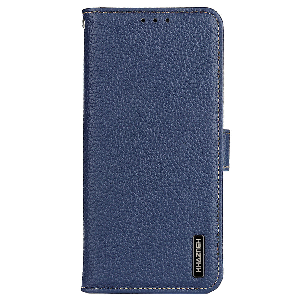 KHAZNEH For Google Pixel 9 Pro Case Litchi Texture Genuine Cow Leather Phone Cover