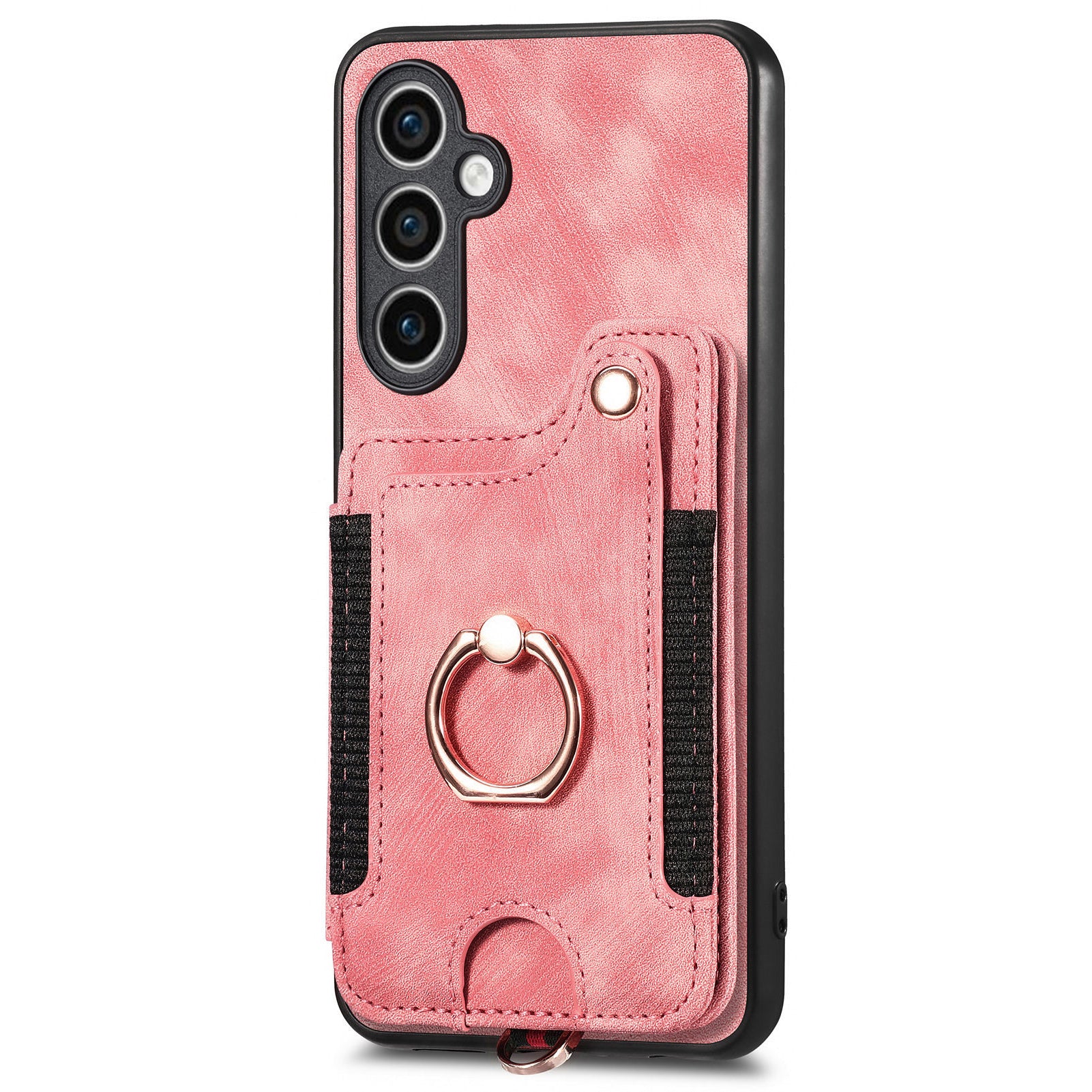 D4 For Samsung Galaxy S23 FE Case with Hand Strap PU Leather RFID Blocking Phone Cover