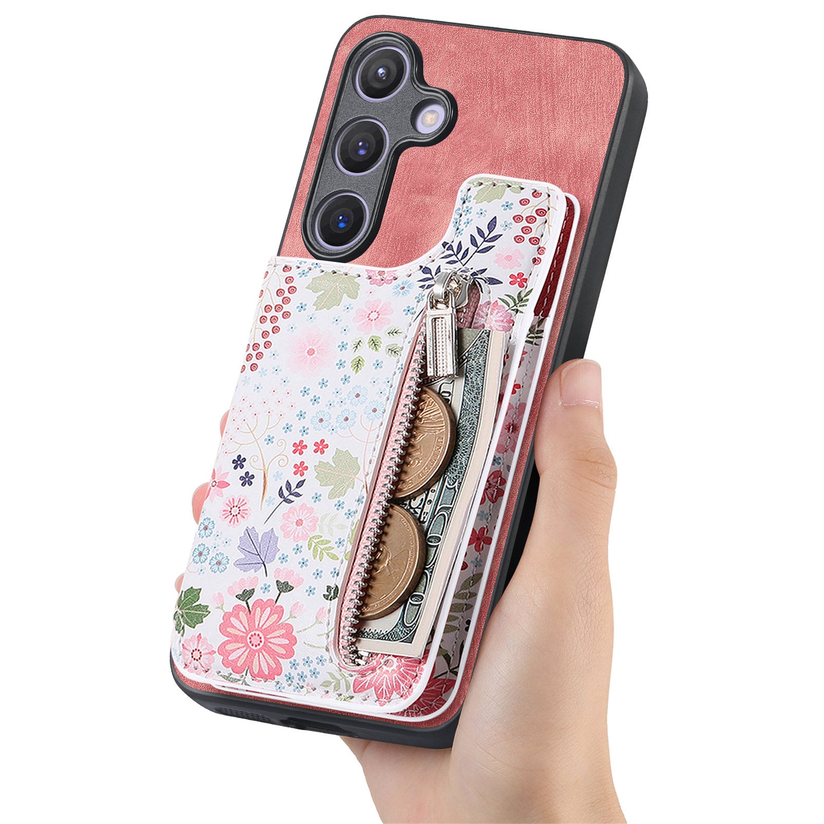 D10 For Samsung Galaxy S23 FE Case Pattern Printed Kickstand Wallet Leather+TPU Phone Cover