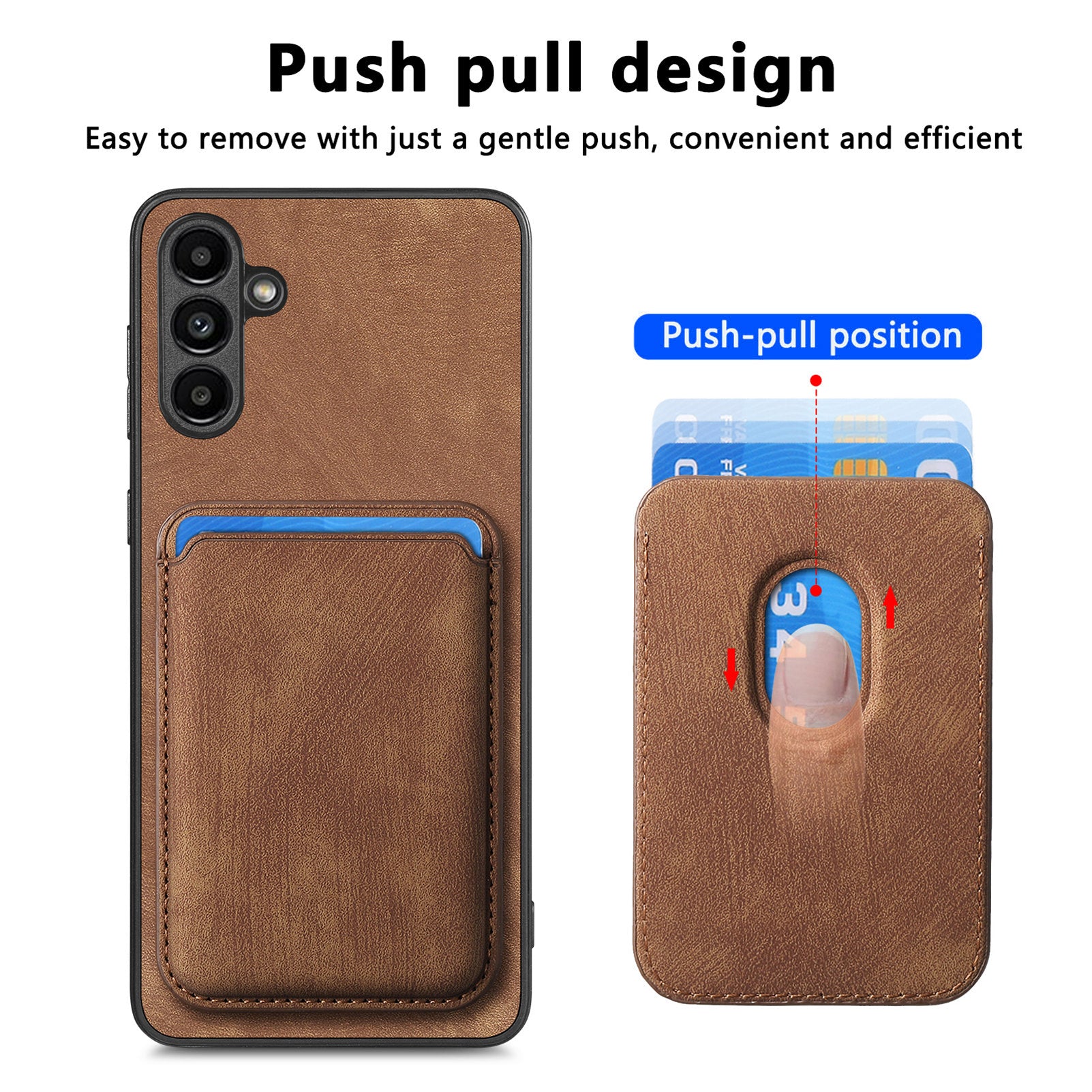 D12 For Samsung Galaxy M15 5G Magnetic Card Holder Case Vintage PU+TPU Phone Cover