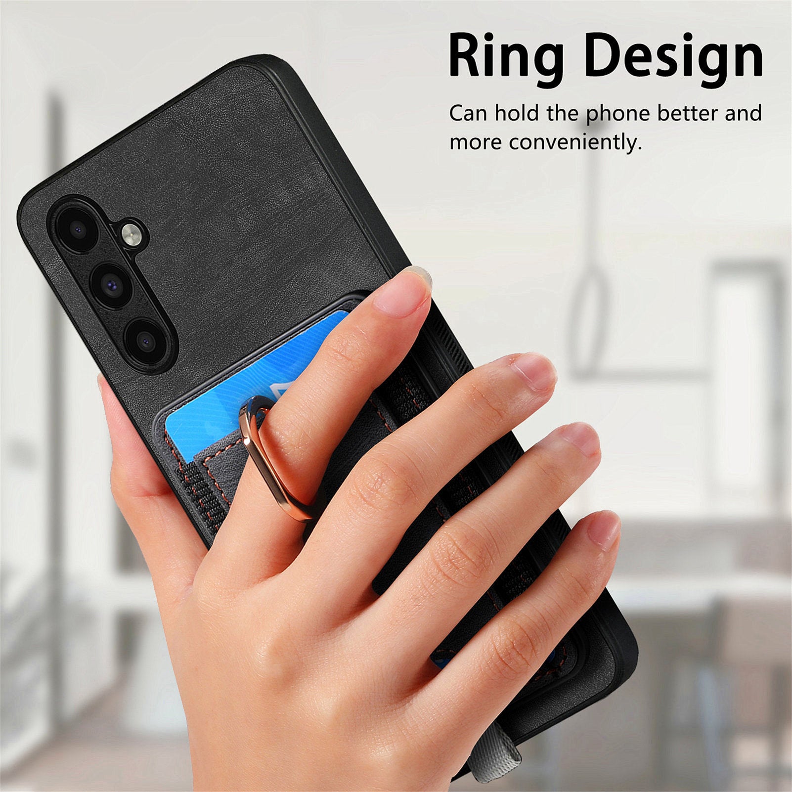 D7 For Samsung Galaxy M15 5G Magnetic Case Retro Detachable Card Holder Phone Shell