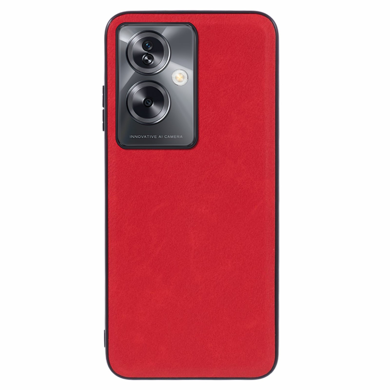 For Oppo A79 5G / A2 5G Drop Proof Case Retro Leather Covered Hybrid Phone Shell