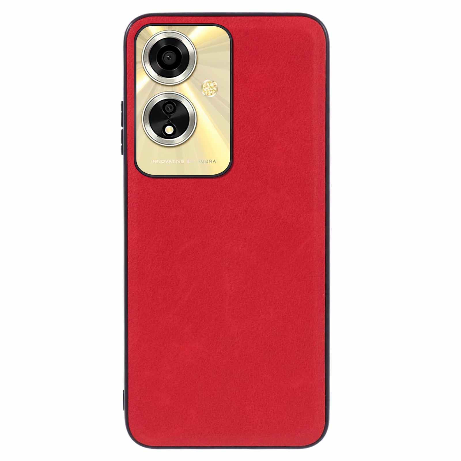 For Oppo A59 5G Case Retro Leather Coated PC+TPU Anti-scratch Phone Cover