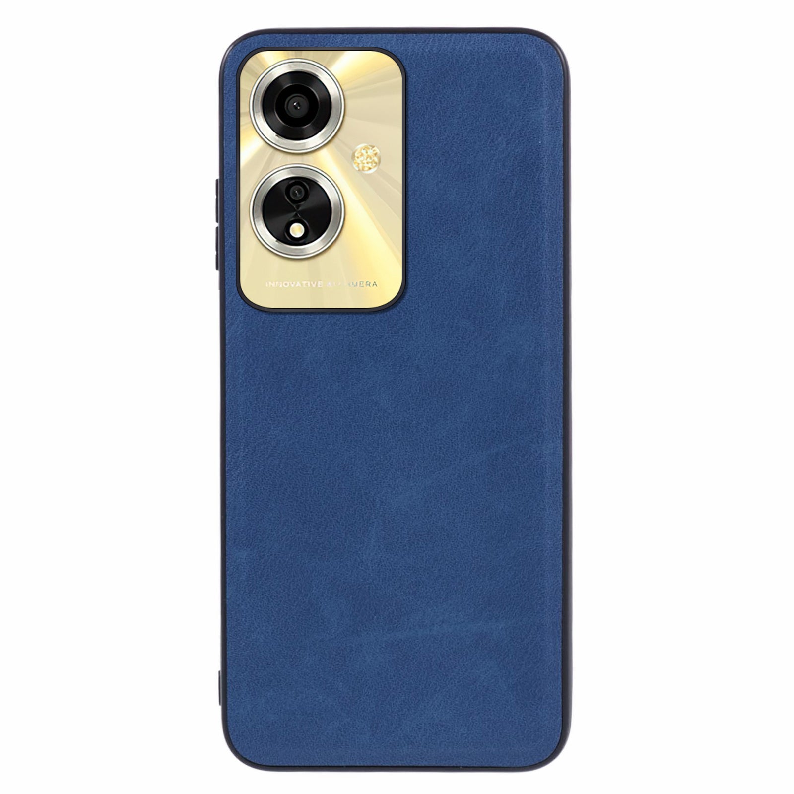 For Oppo A59 5G Case Retro Leather Coated PC+TPU Anti-scratch Phone Cover