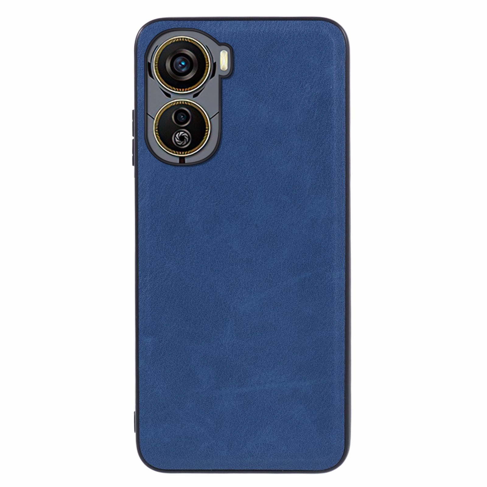For ZTE nubia Neo 5G Case Vintage Leather Coated PC+TPU Slim Back Cover