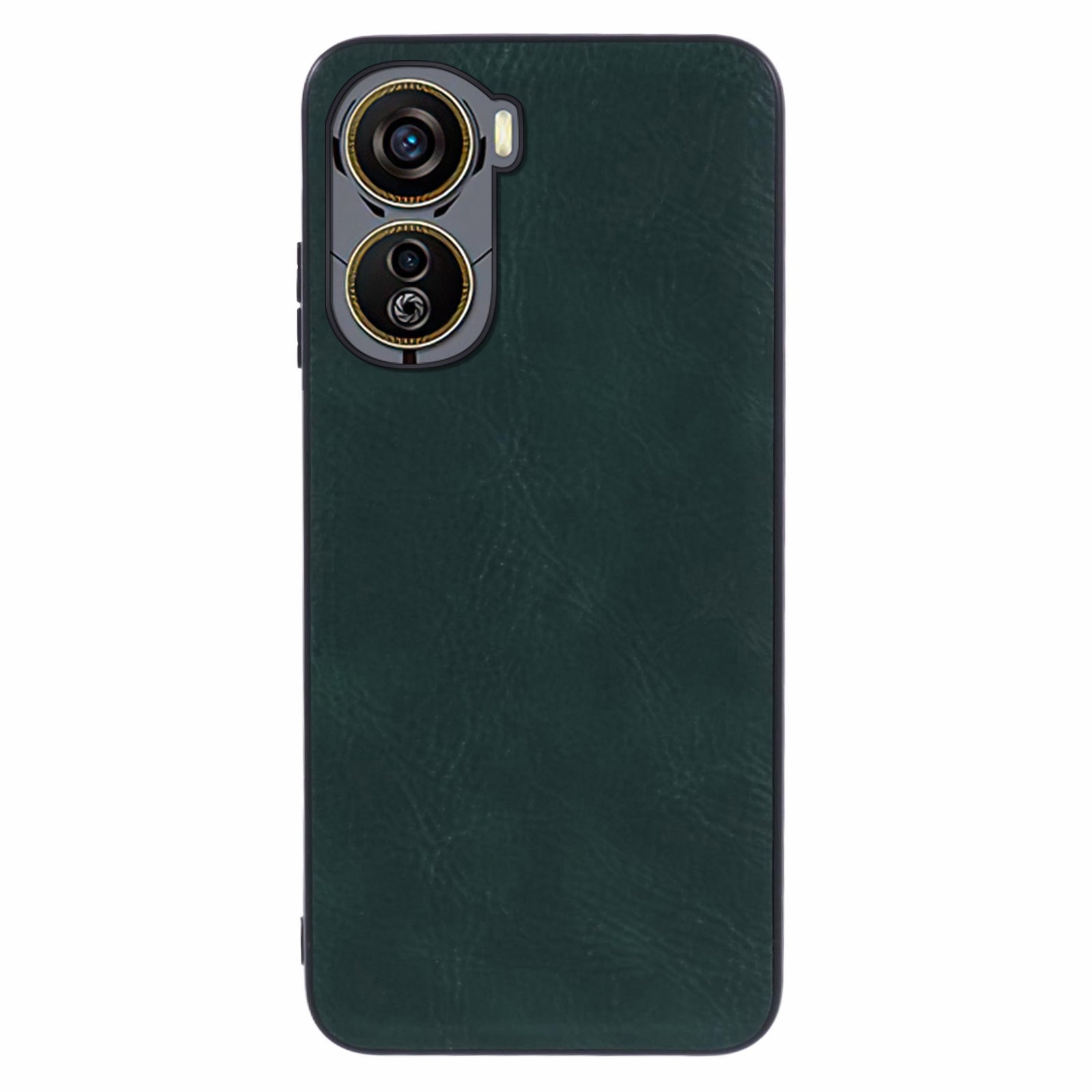 For ZTE nubia Neo 5G Case Vintage Leather Coated PC+TPU Slim Back Cover