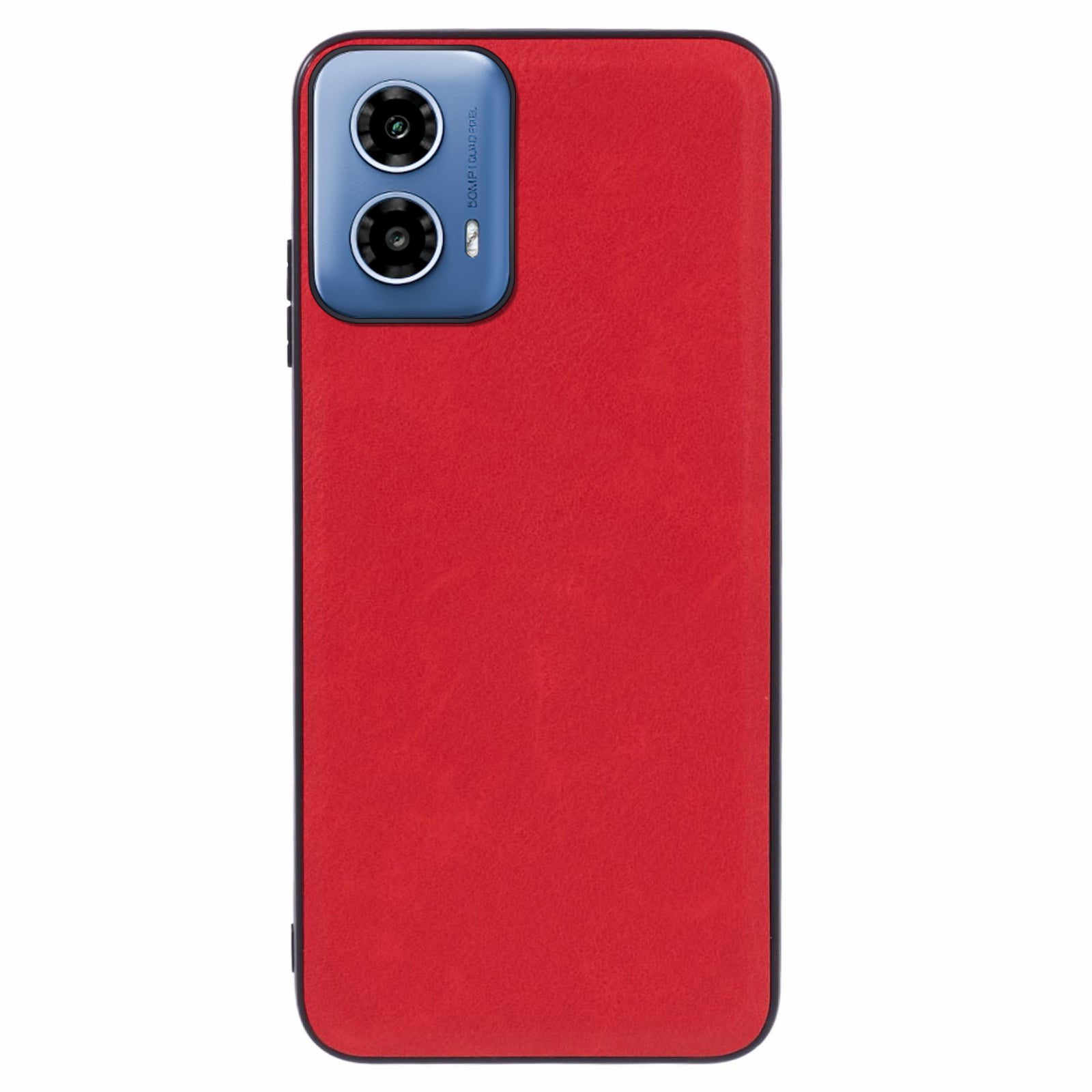 For Motorola Moto G34 5G Case Retro Leather Covered PC+TPU Phone Shell