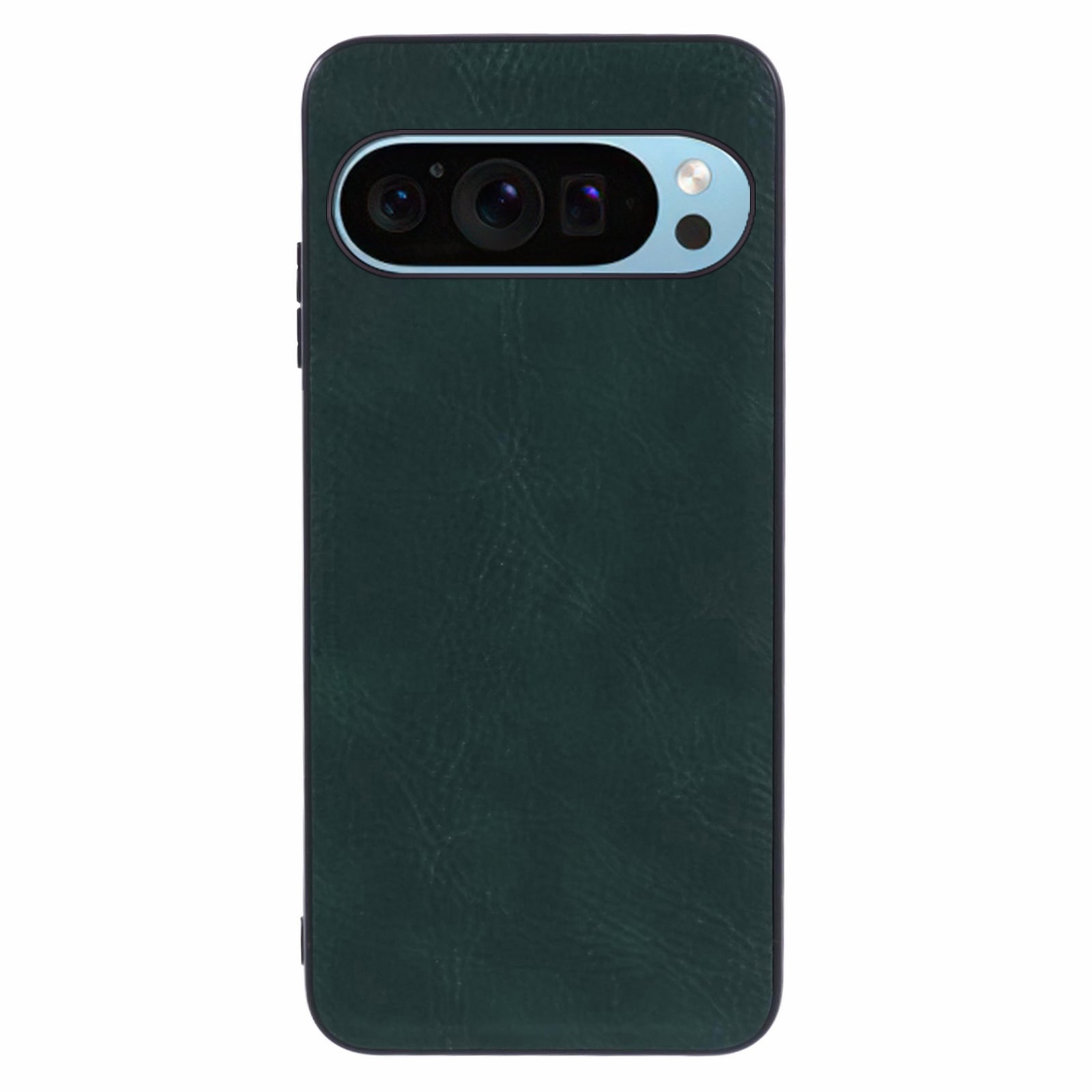 For Google Pixel 9 Pro Case Retro PU Leather Coated PC+TPU Hybrid Phone Cover
