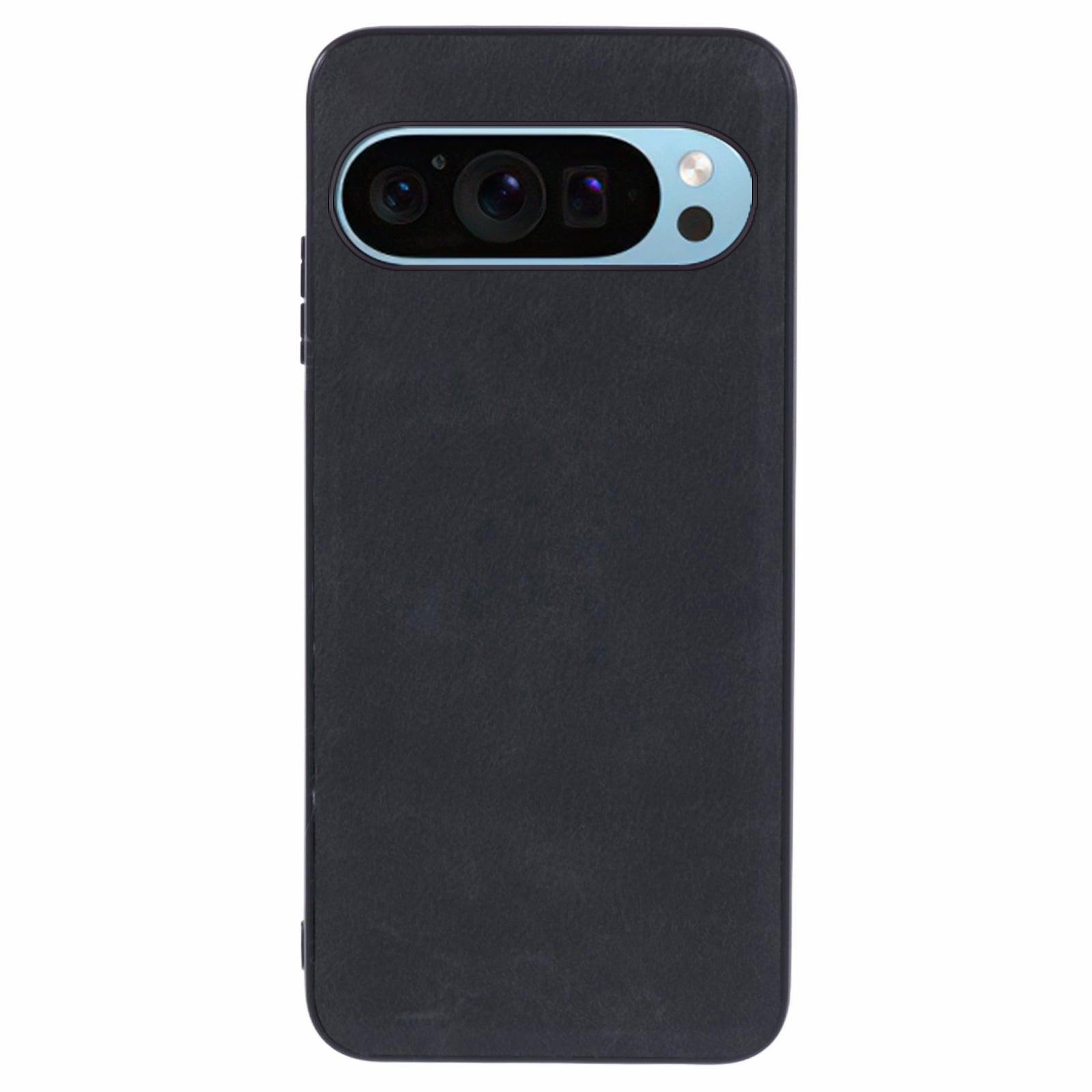 For Google Pixel 9 Pro Case Retro PU Leather Coated PC+TPU Hybrid Phone Cover