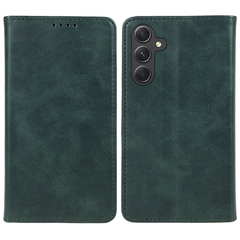 For Samsung Galaxy M55 5G Case Calf Texture PU Leather Wallet Business Phone Cover