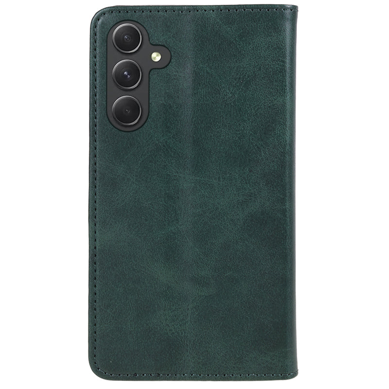 For Samsung Galaxy M55 5G Case Calf Texture PU Leather Wallet Business Phone Cover