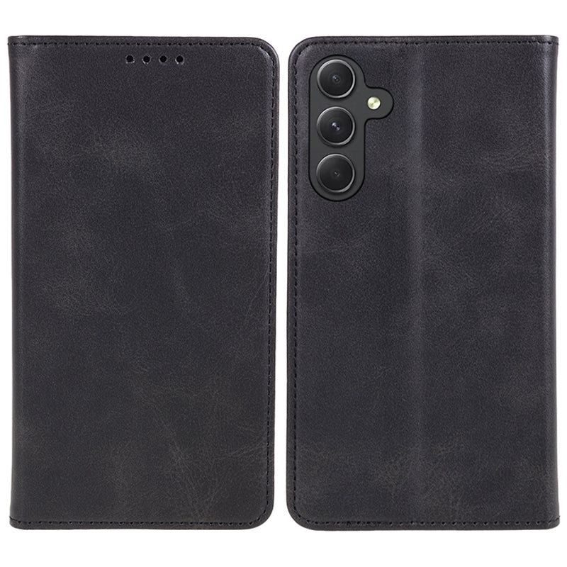 For Samsung Galaxy M55 5G Case Calf Texture PU Leather Wallet Business Phone Cover
