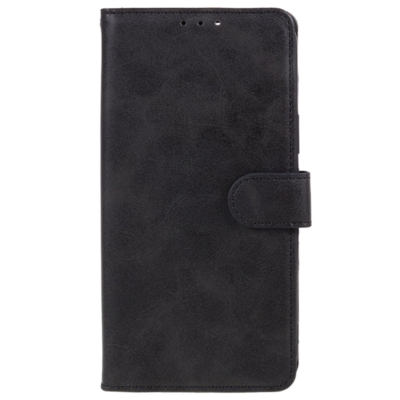 For Samsung Galaxy M55 5G Case Calf Texture Magnetic Clasp Leather Wallet Phone Cover