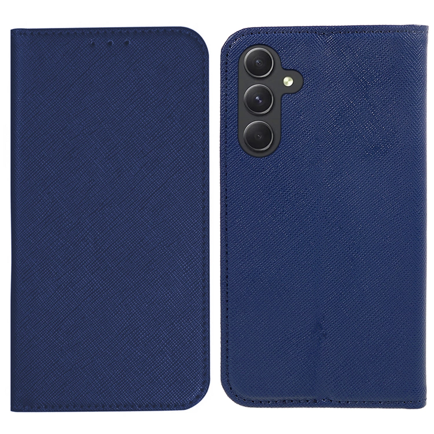 For Samsung Galaxy M55 5G Phone Case Magnetic Closing PU Leather Flip Wallet Stand Cover