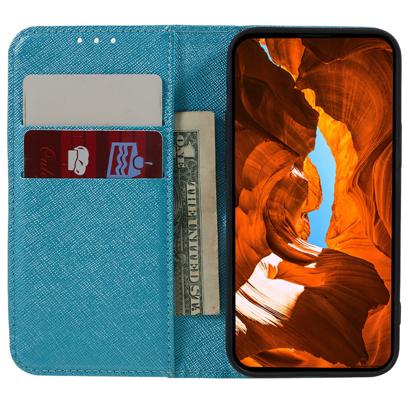For Google Pixel 9 Pro Case Cross Texture Leather Wallet Phone Cover Magnetic Closing