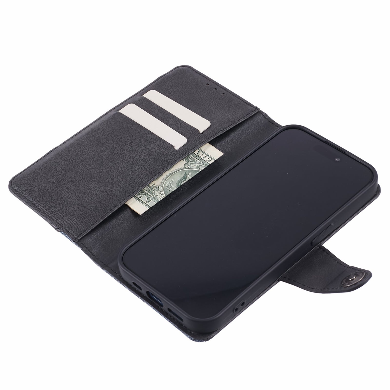 For Google Pixel 9 Pro Wallet Case Crazy Horse Texture Splicing Leather Phone Cover