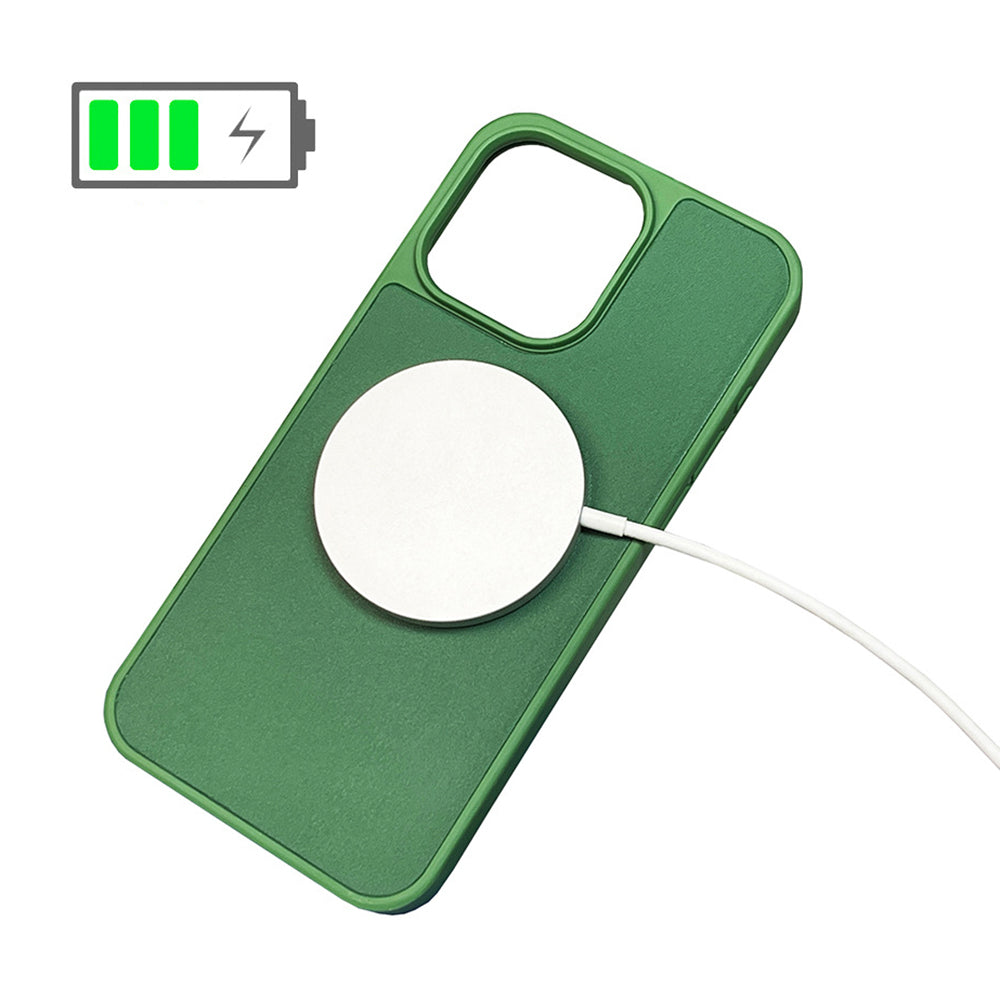 For iPhone 13 Pro Case Compatible with MagSafe Anti-Drop PU+TPU Phone Cover
