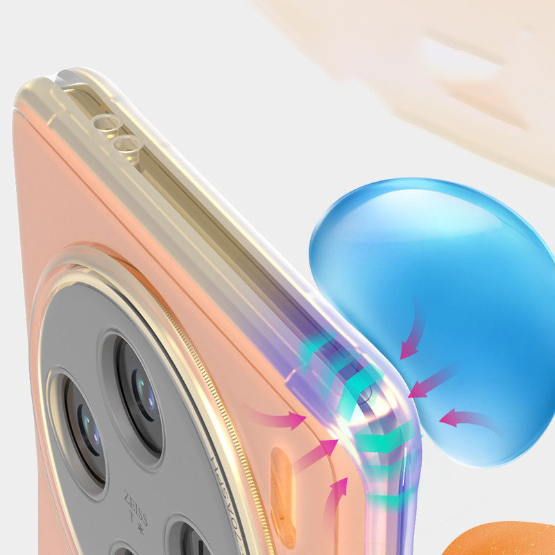 Q.COO For vivo X100 5G Case Drop Protection TPU Protective Back Shell