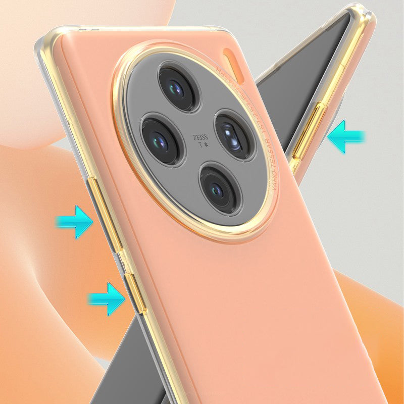 Q.COO For vivo X100 5G Case Drop Protection TPU Protective Back Shell