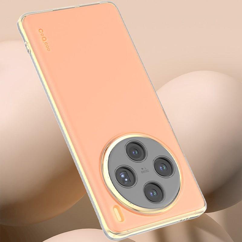 Q.COO For vivo X100 5G Case Drop Protection TPU Protective Back Shell
