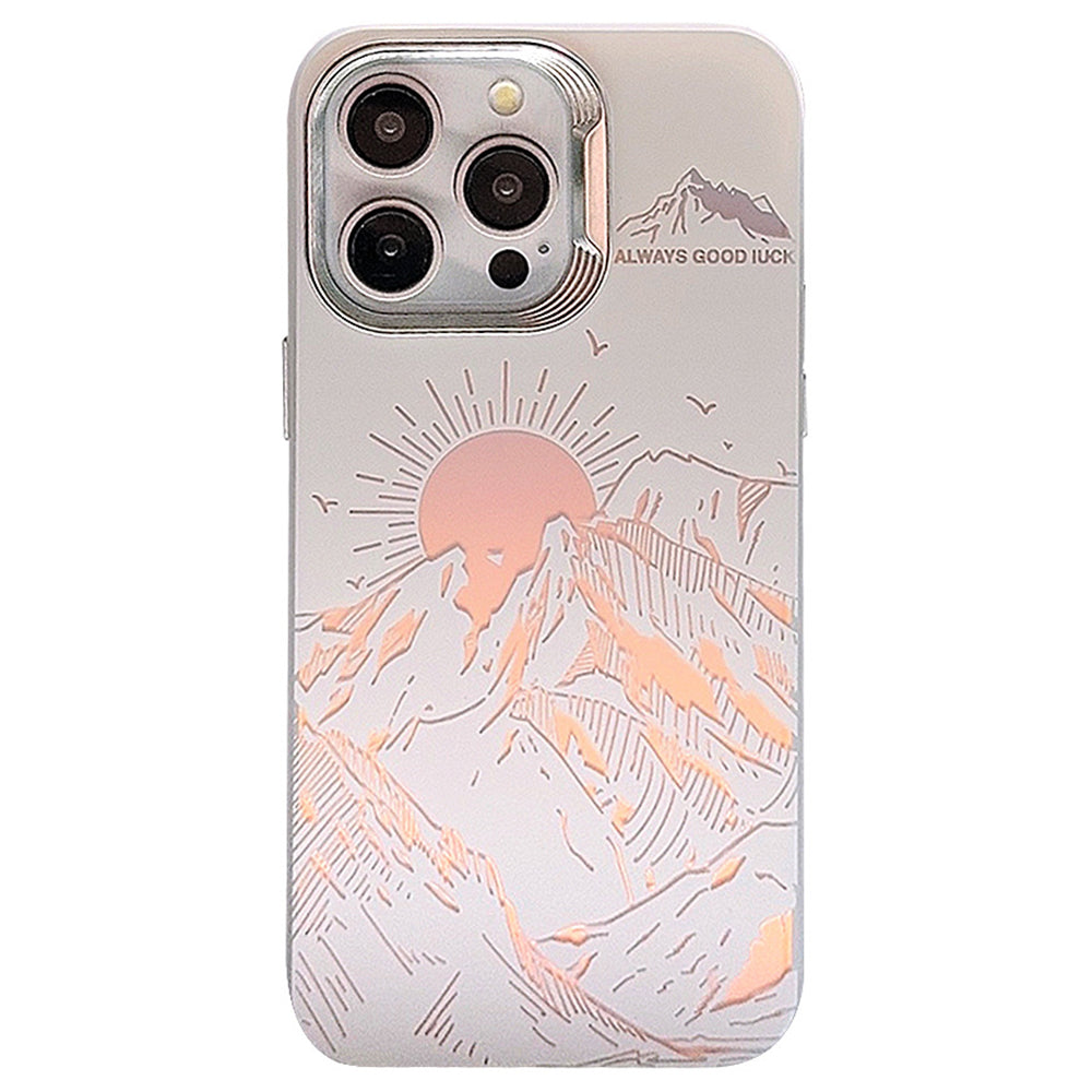 For iPhone 14 Pro Max Case TPU Laser Effect Drop Protection Back Cover