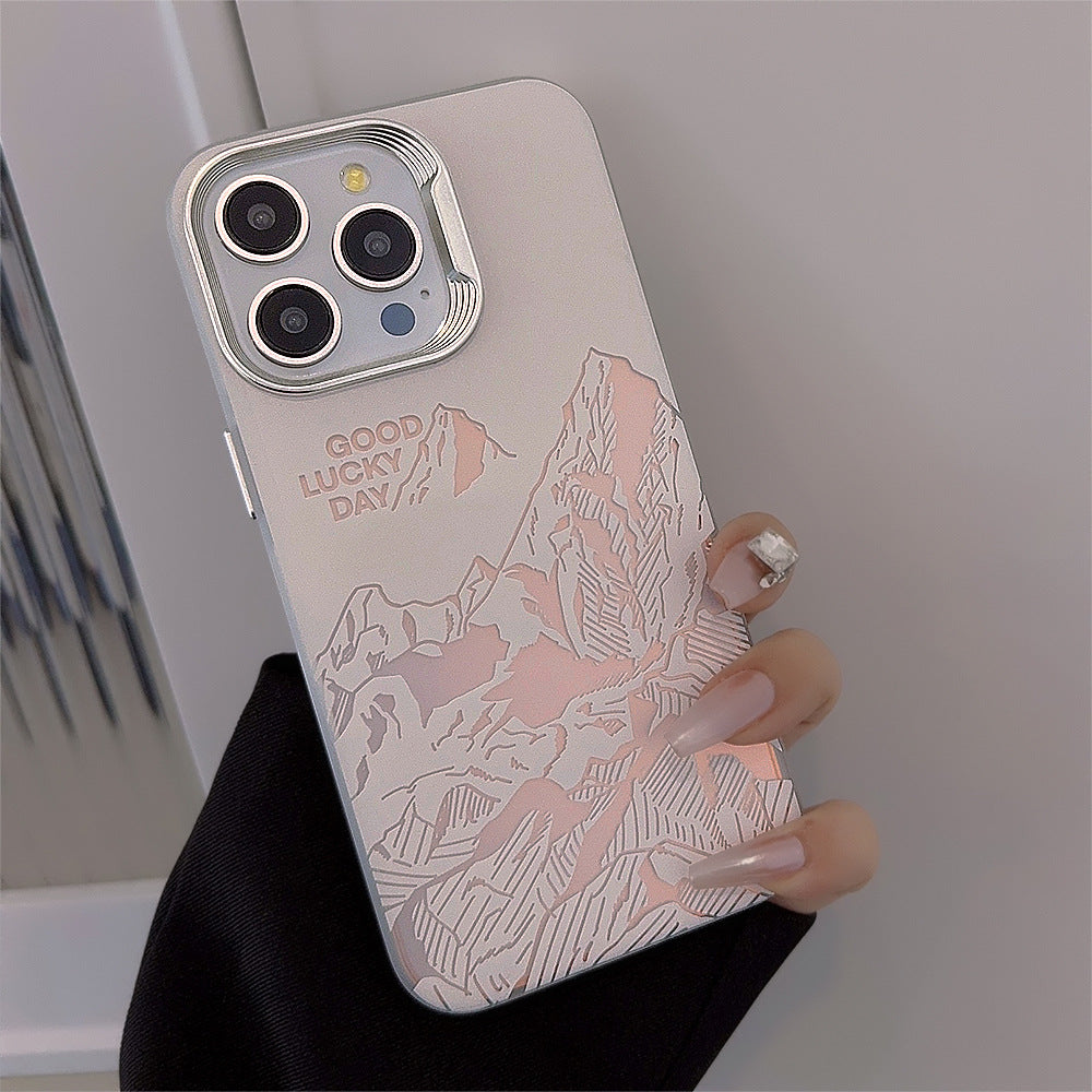For iPhone 15 Pro Max Case Laser Design Protective Slim Phone Case