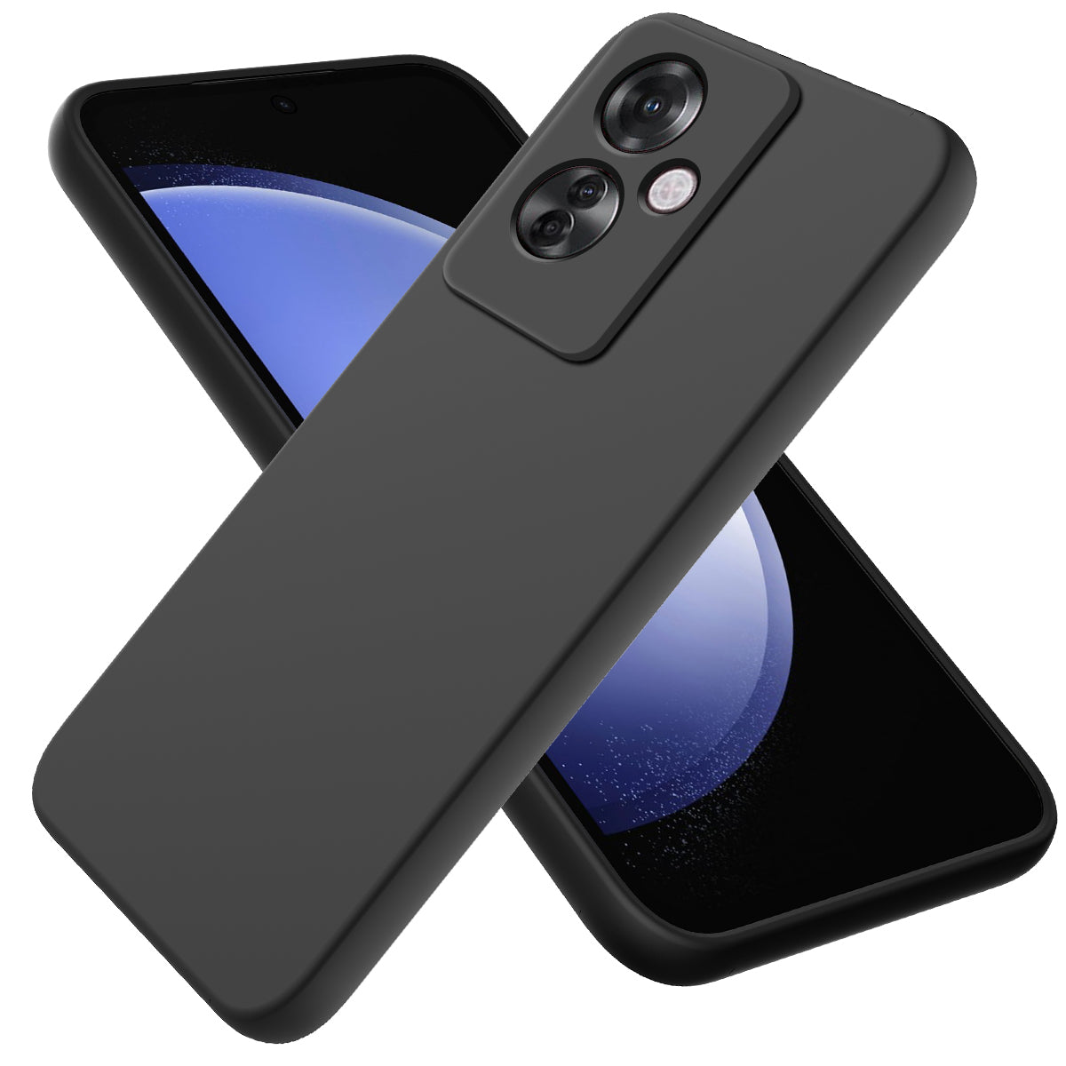 For Oppo Reno11 F 5G / F25 Pro 5G Case Liquid Silicone Mobile Phone Cover with Strap