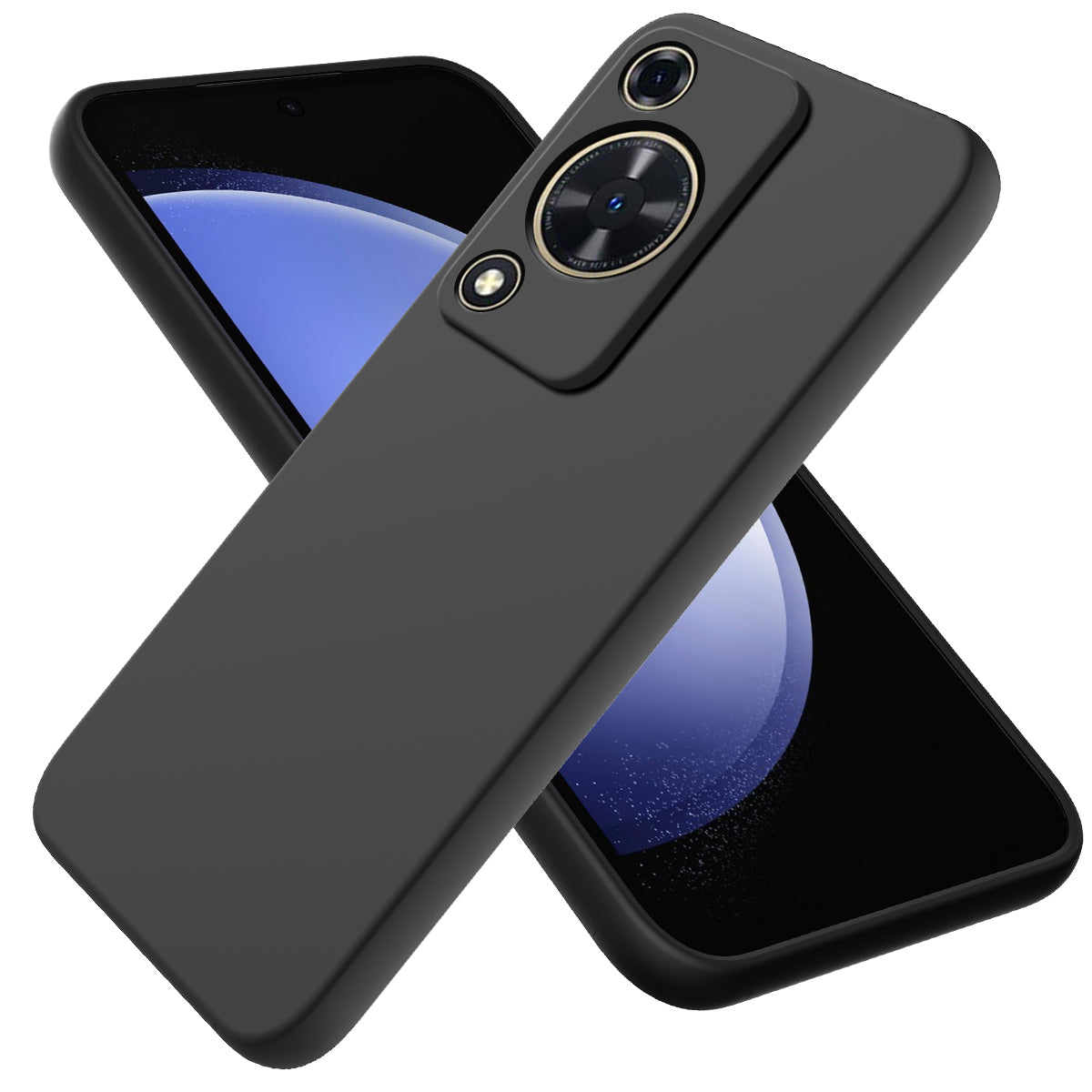 Phone Case for Huawei nova Y72 4G / Enjoy 70 Anti-scratch Liquid Silicone Phone Cover with Strap