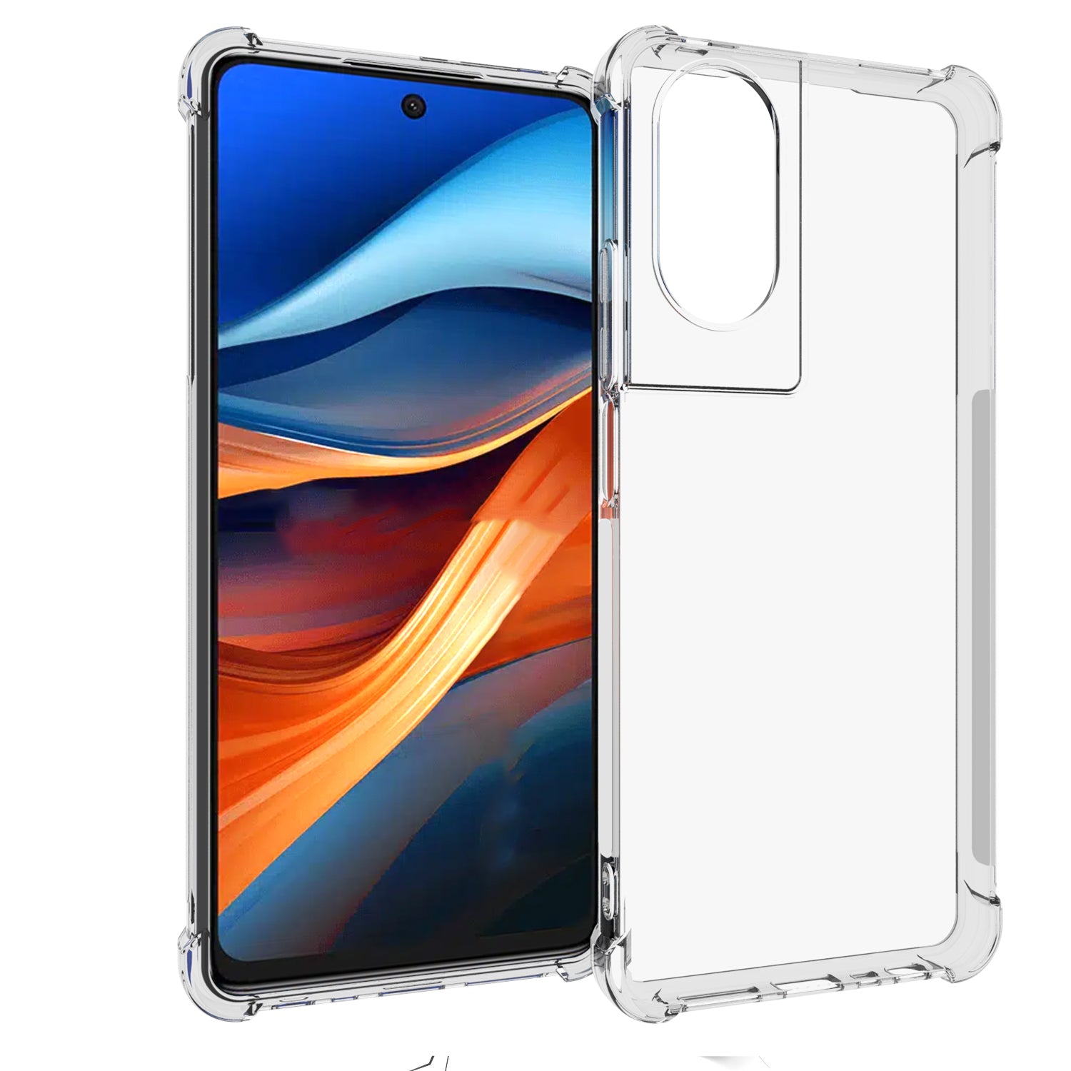 For TCL 50 SE Slim-Fit Cell Phone Case HD Clear Four Corner Airbag Non-Slip TPU Phone Cover