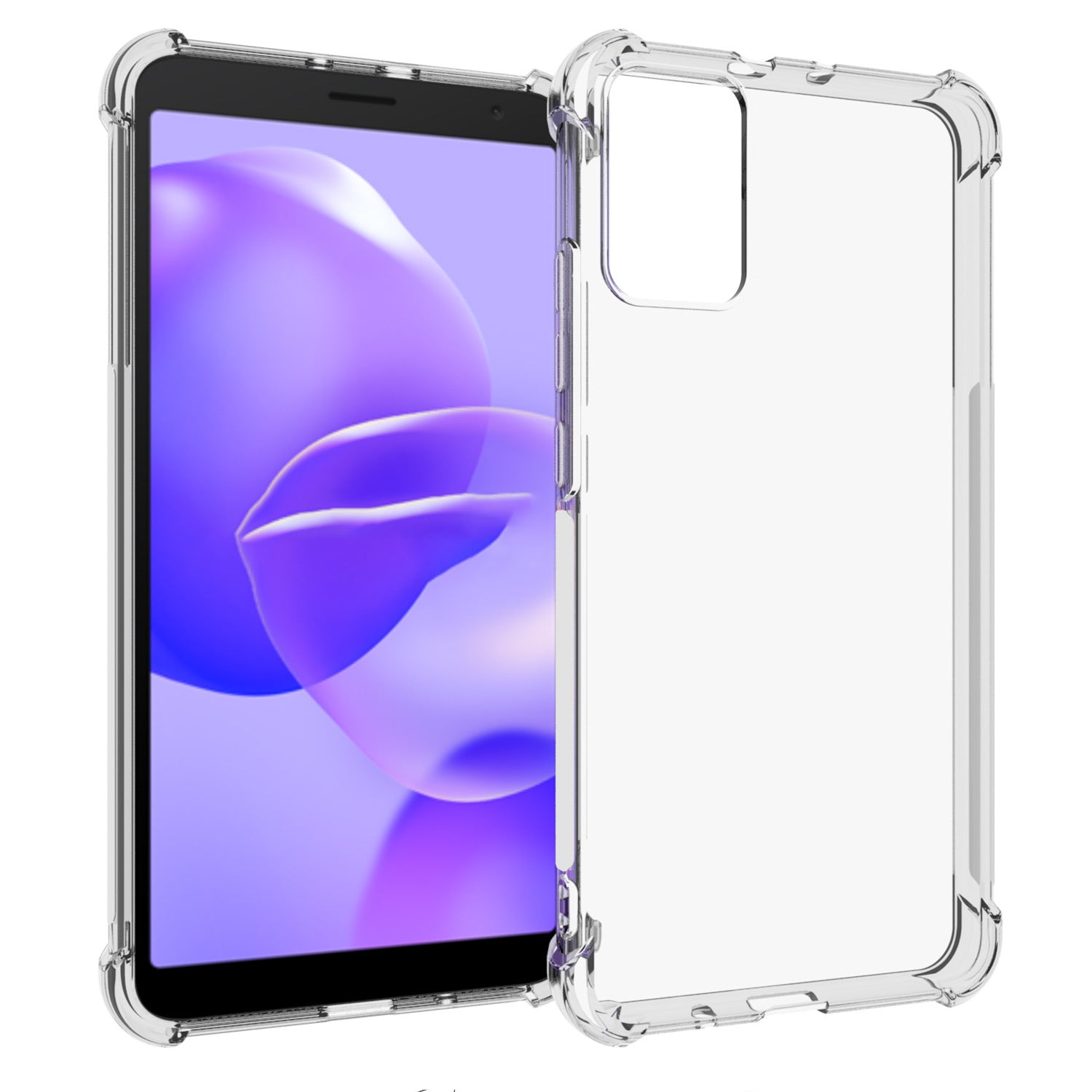 For TCL 502 Case Transparent Four Corner Airbag TPU Phone Back Shell