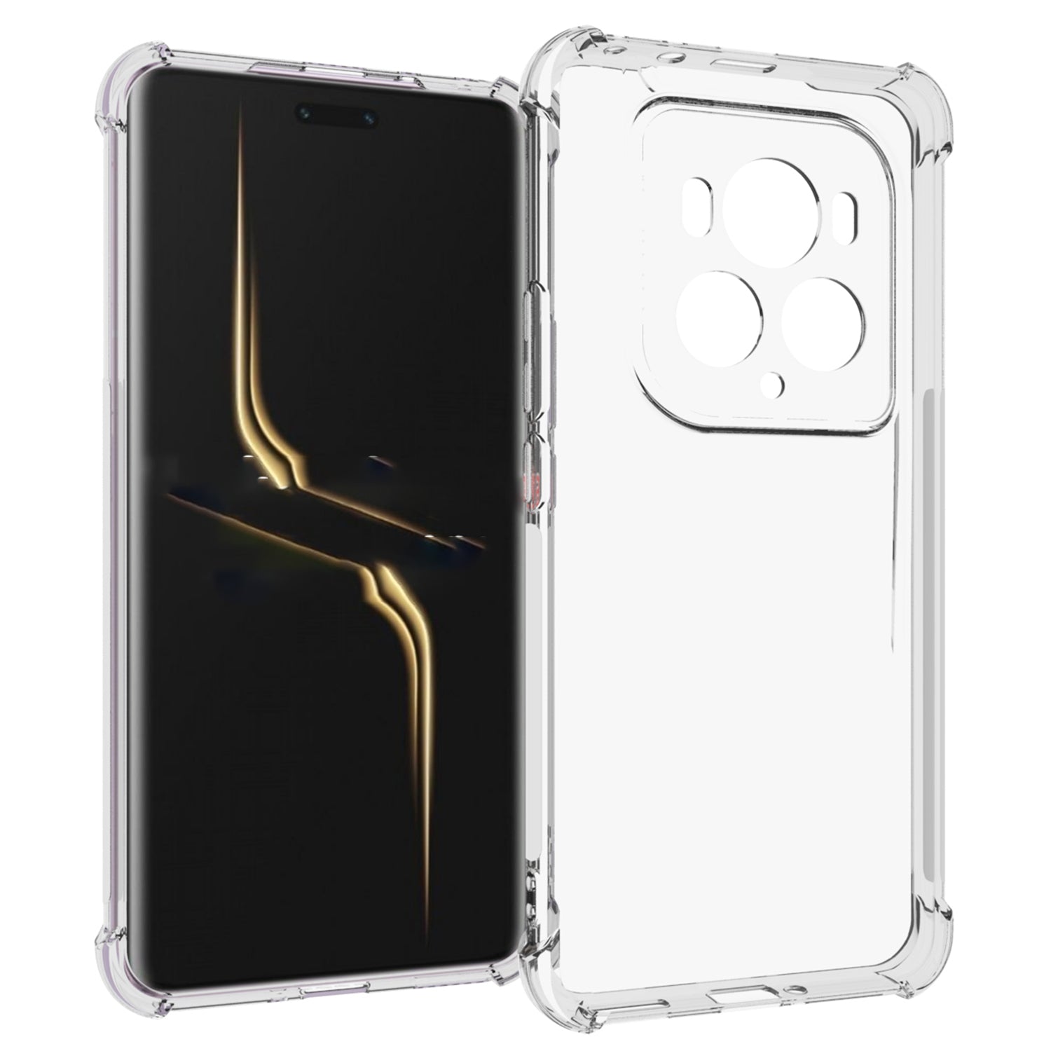 For Honor Magic6 Ultimate 5G Cell Phone Case Clear Four Corner Airbag Non-slip TPU Cover