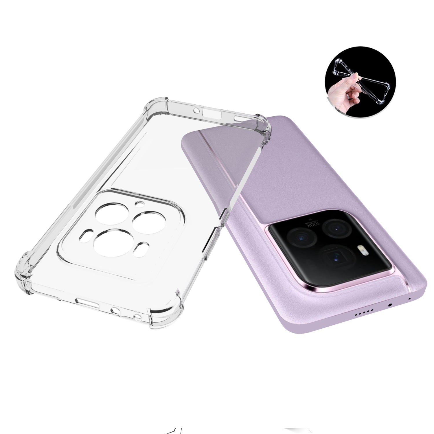For Honor Magic6 Ultimate 5G Cell Phone Case Clear Four Corner Airbag Non-slip TPU Cover