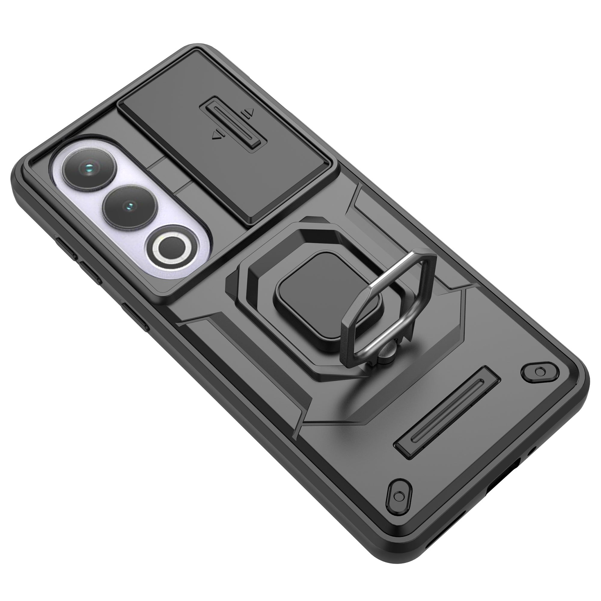 For OnePlus Ace 3V 5G Case with Slide Lens Cover PC+TPU Protective Shell