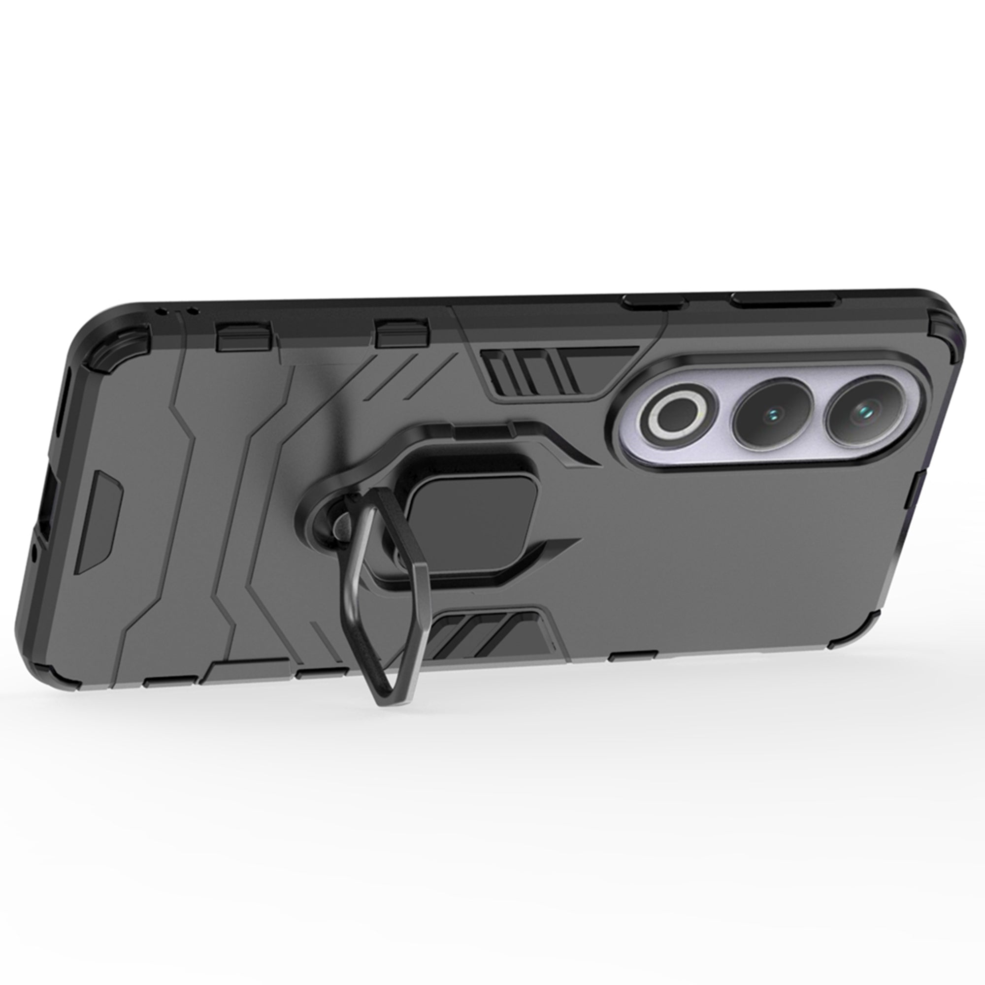 For OnePlus Nord CE4 5G / Ace 3V 5G Case PC+TPU Bump Proof Shell with Ring Kickstand
