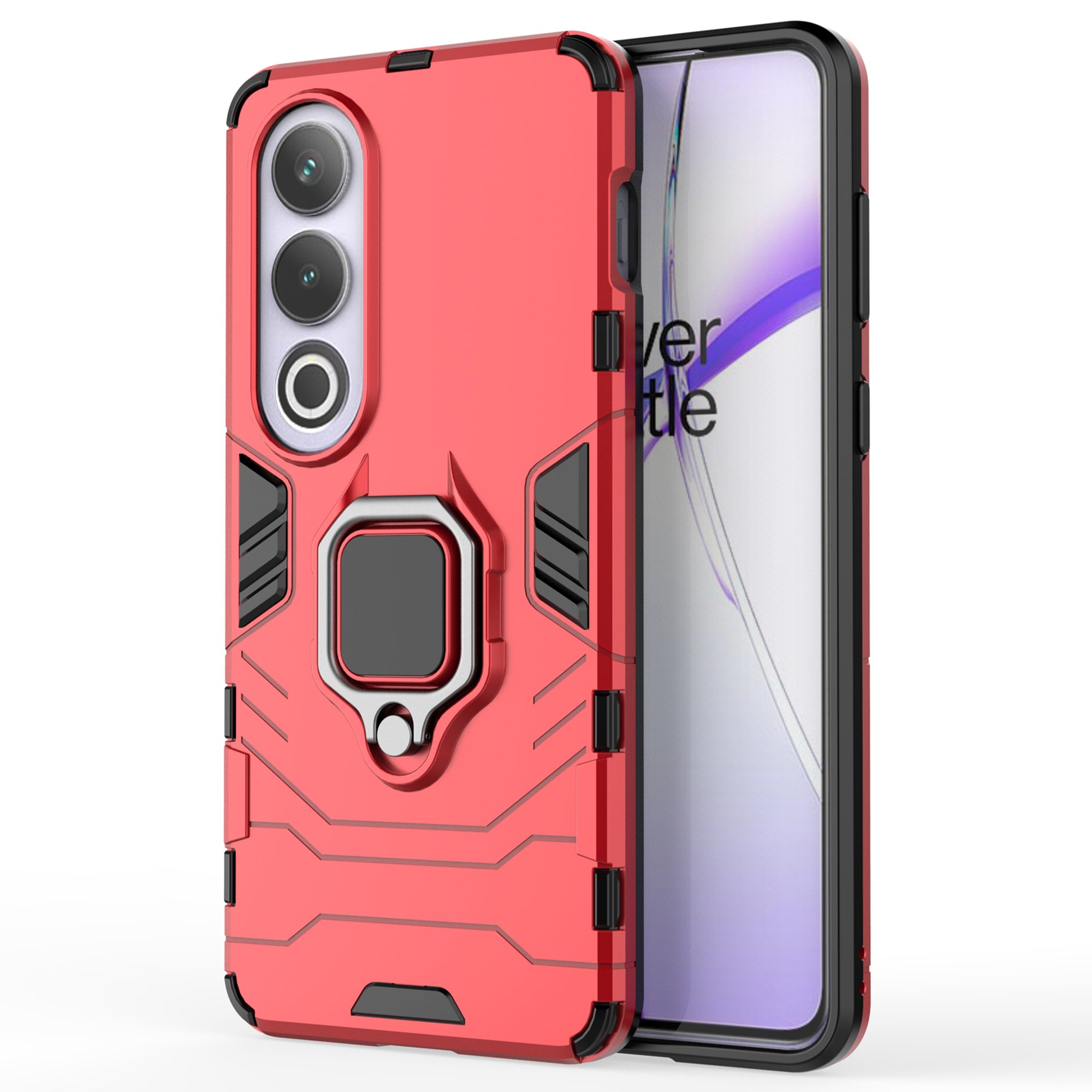 For OnePlus Nord CE4 5G / Ace 3V 5G Case PC+TPU Bump Proof Shell with Ring Kickstand