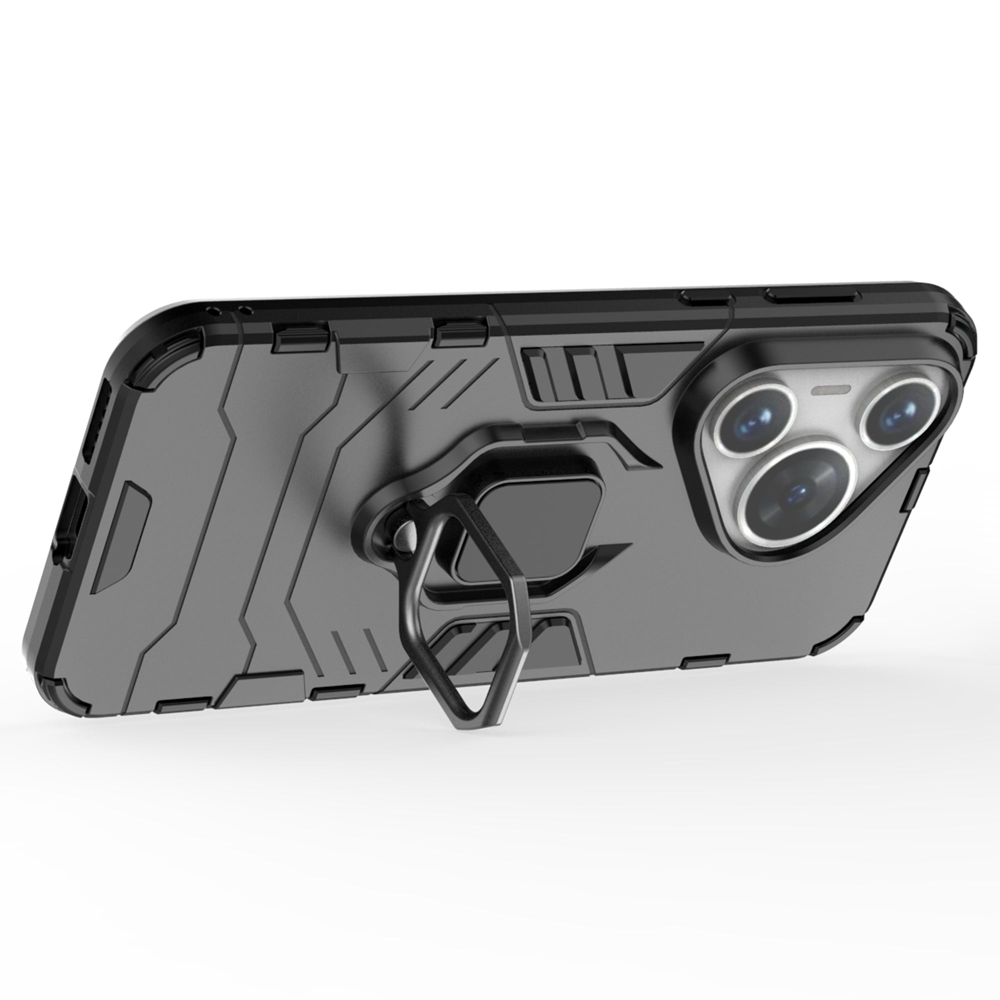 For Huawei Pura 70 Case Slim-Fit PC+TPU Ring Holder Kickstand Protective Cover