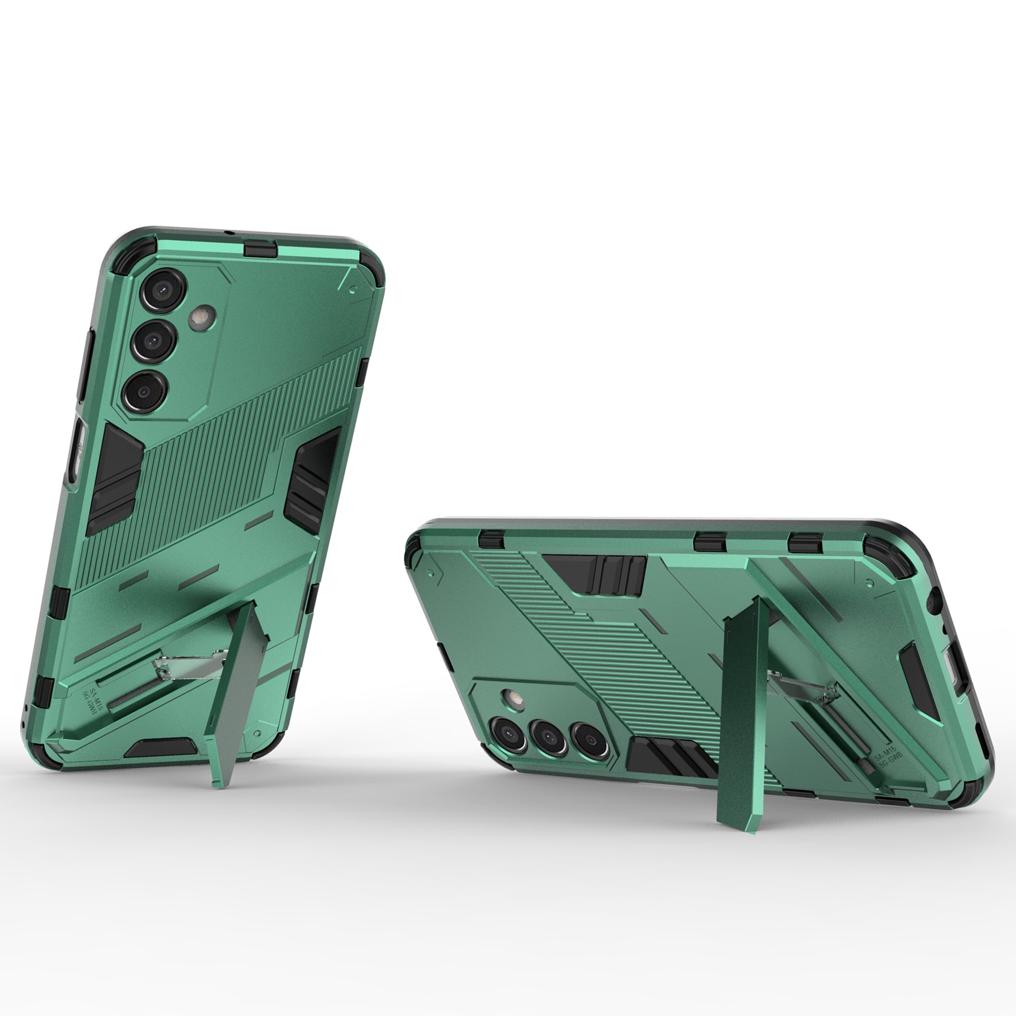 For Samsung Galaxy M15 5G Case PC+TPU Drop-proof Phone Cover with Folding Kickstand