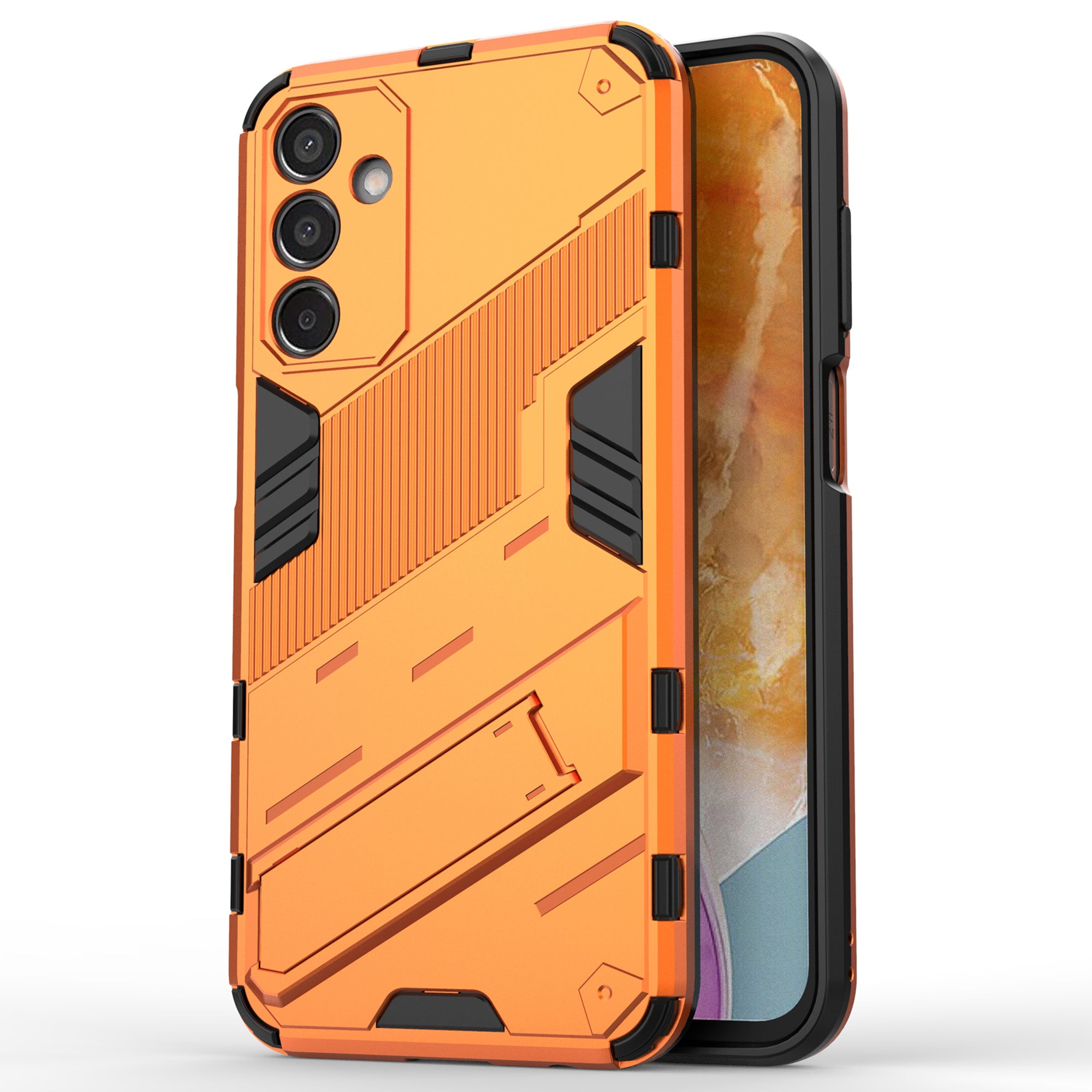 For Samsung Galaxy M15 5G Case PC+TPU Drop-proof Phone Cover with Folding Kickstand